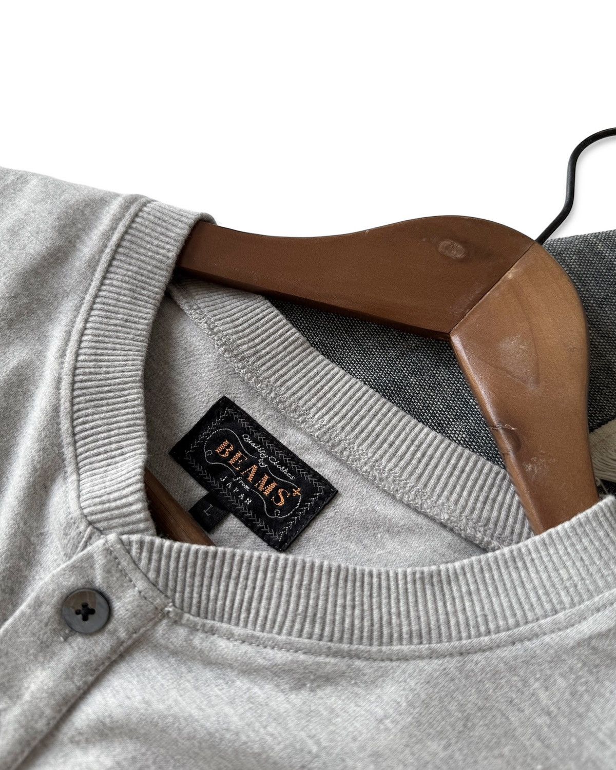 Beams Japan BEAMS+ HENLEY SHIRT Size US L / EU 52-54 / 3 - 6 Thumbnail