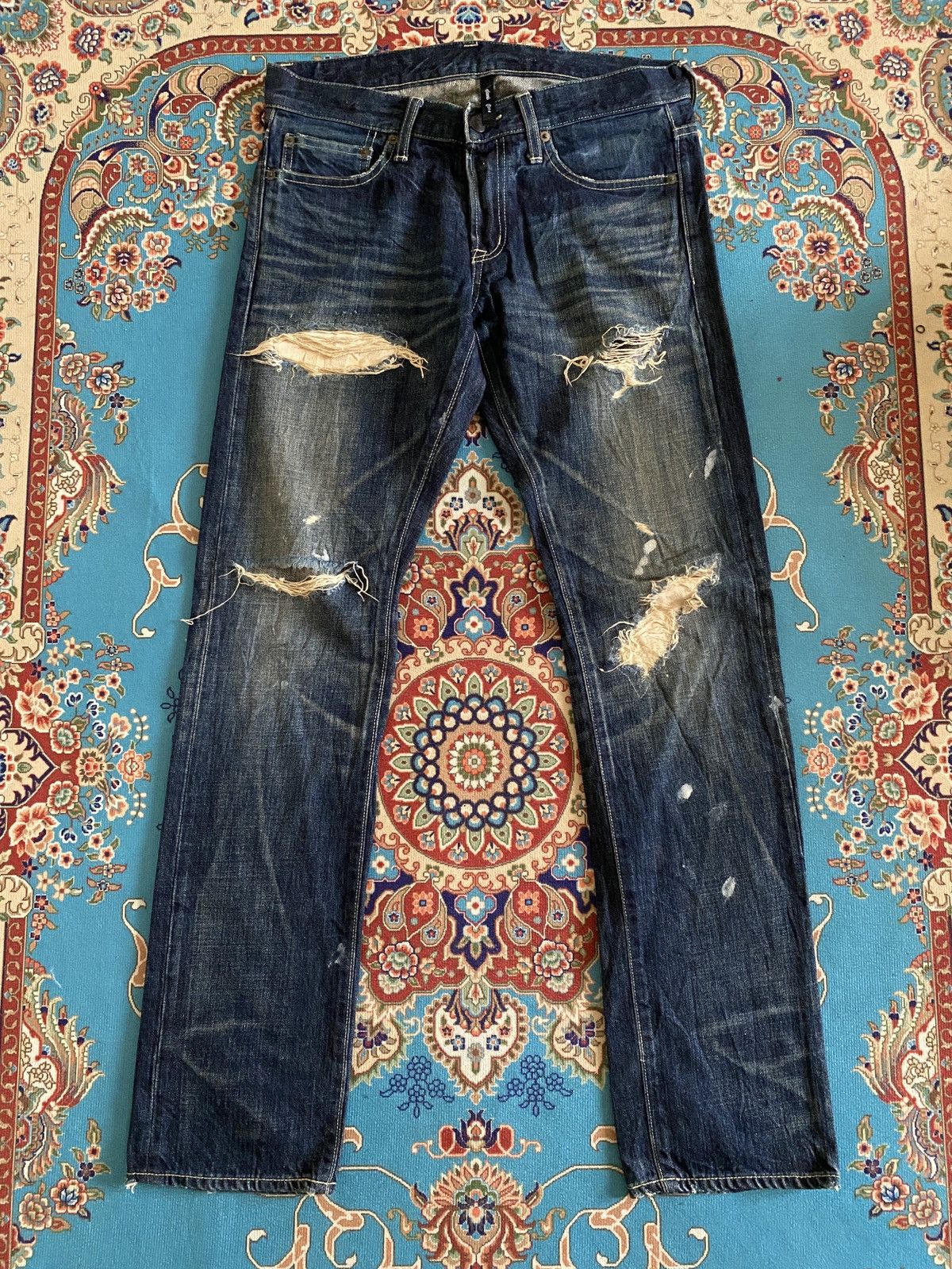 Japanese Brand Japanese Brand Glamb Japan Distressed Denim Size US 31 - 2 Thumbnail