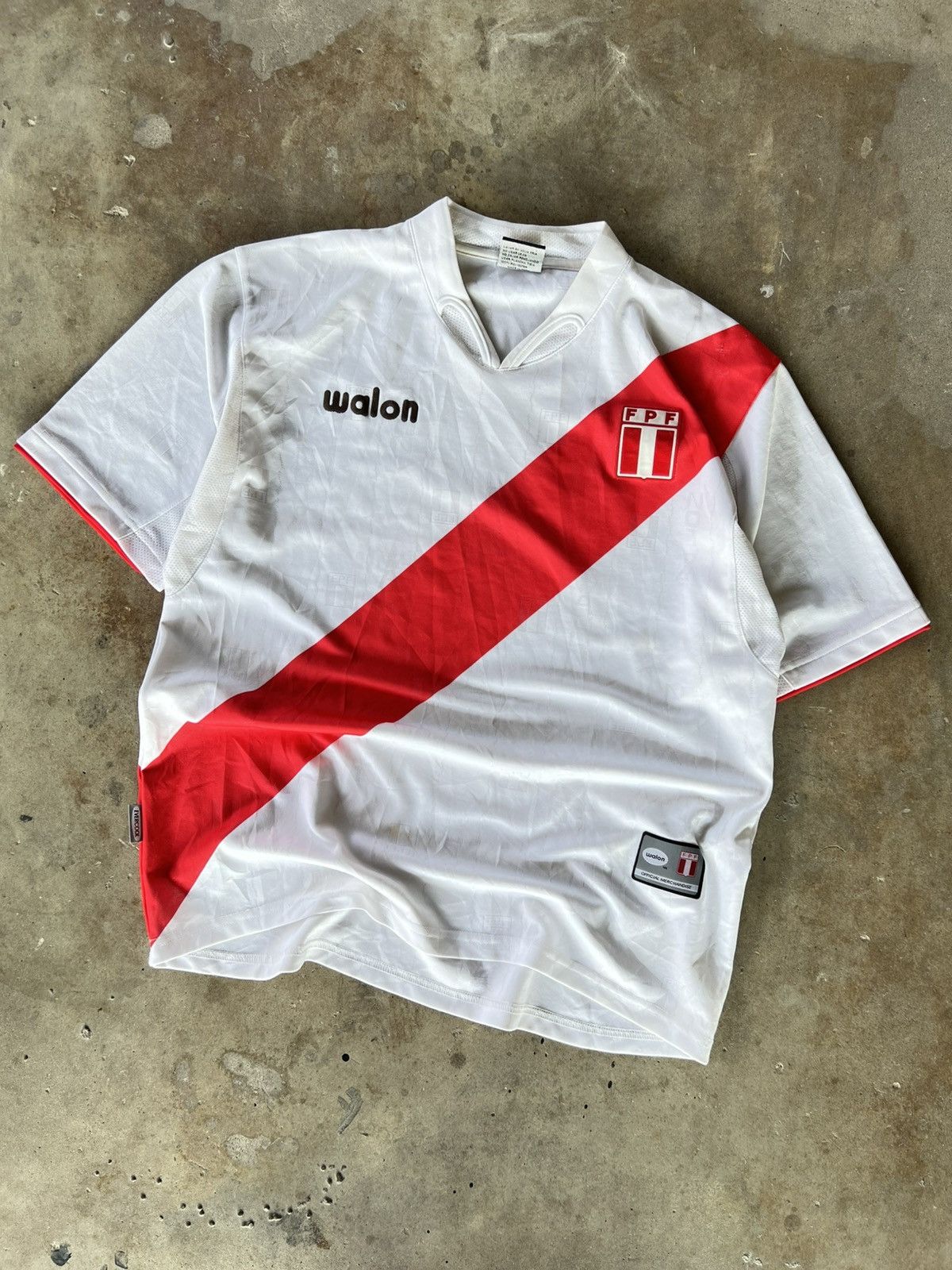 Adidas Vintage Walon Peru 🇵🇪 National Team Soccer Jersey Kit Size US L / EU 52-54 / 3 - 1 Thumbnail