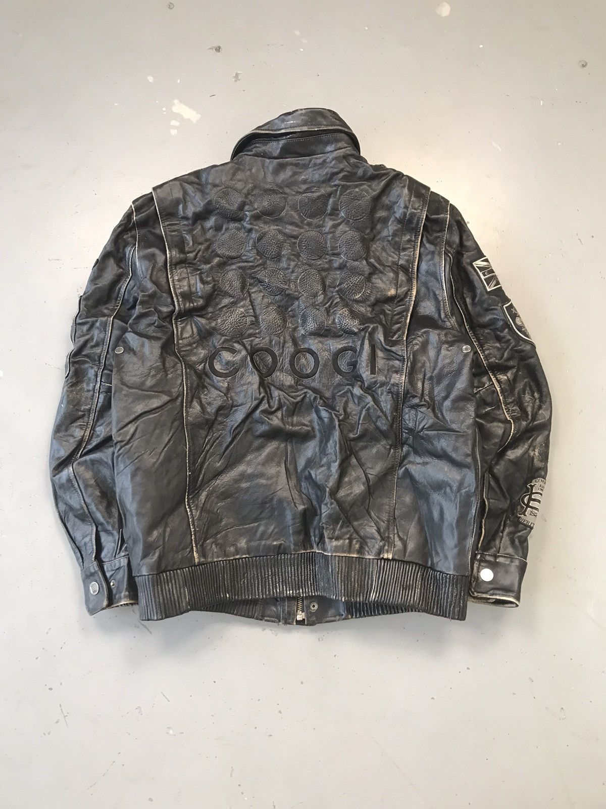 Coogi × Vintage Vintage Coogi patch work heavy leathers jacket Size US M / EU 48-50 / 2 - 10 Thumbnail