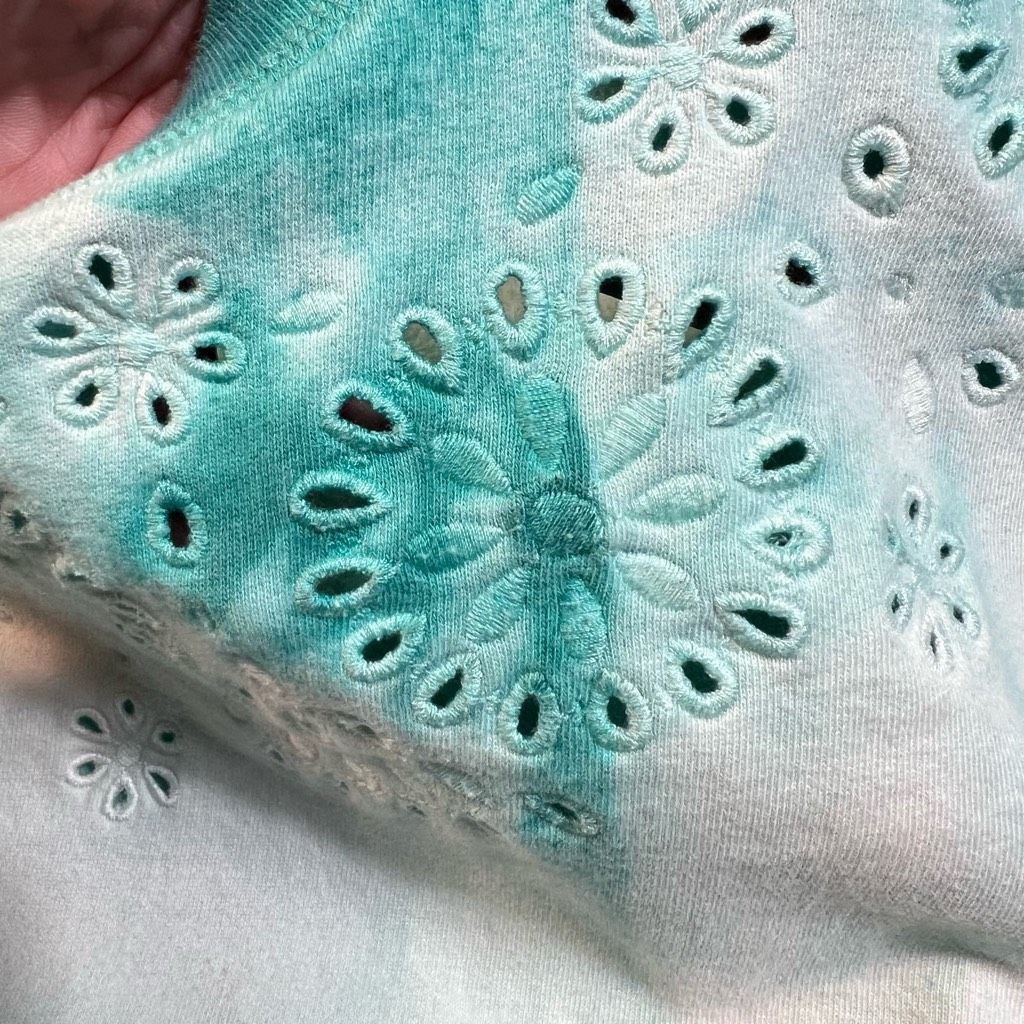 Boden Boden Arabella Eyelet Ombré Tie-dyed Crewneck Pullover Sweatshirt, Women’s Small Size S / US 4 / IT 40 - 9 Thumbnail