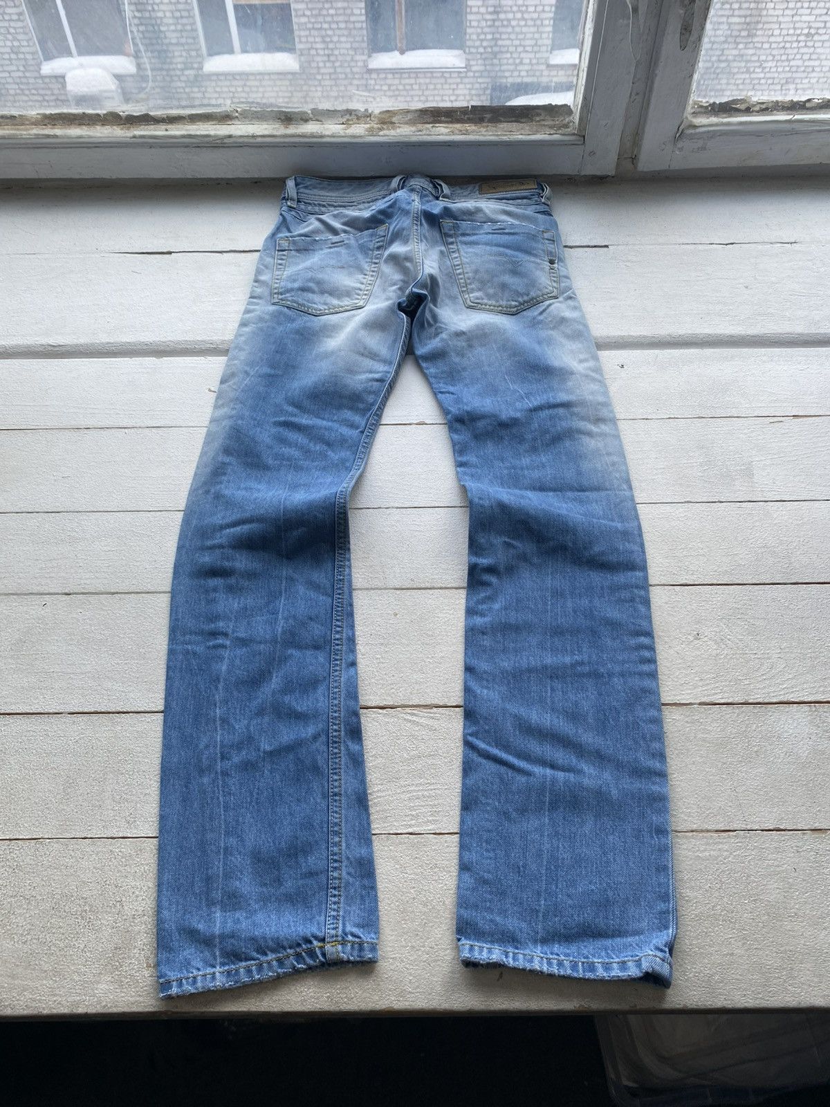 Diesel Luxury 00s Vntg Diesel Belther Slim Straight Jeans W27 Y2K Size 29" - 7 Thumbnail
