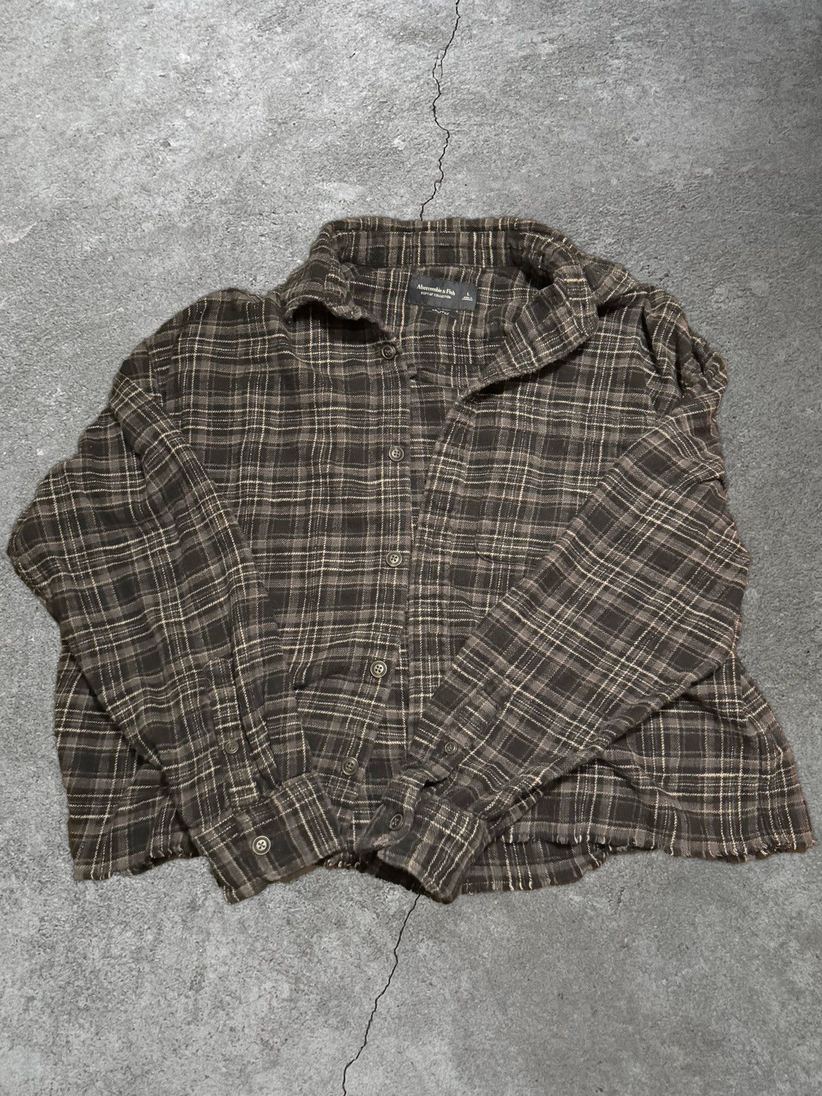 Abercrombie & Fitch Abercrombie Black Flannel Size US L / EU 52-54 / 3 - 1 Thumbnail