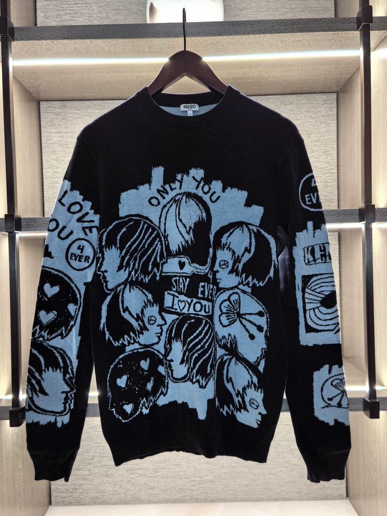 Kenzo KENZO Black limited edition sweater Size US L / EU 52-54 / 3 - 2 Thumbnail