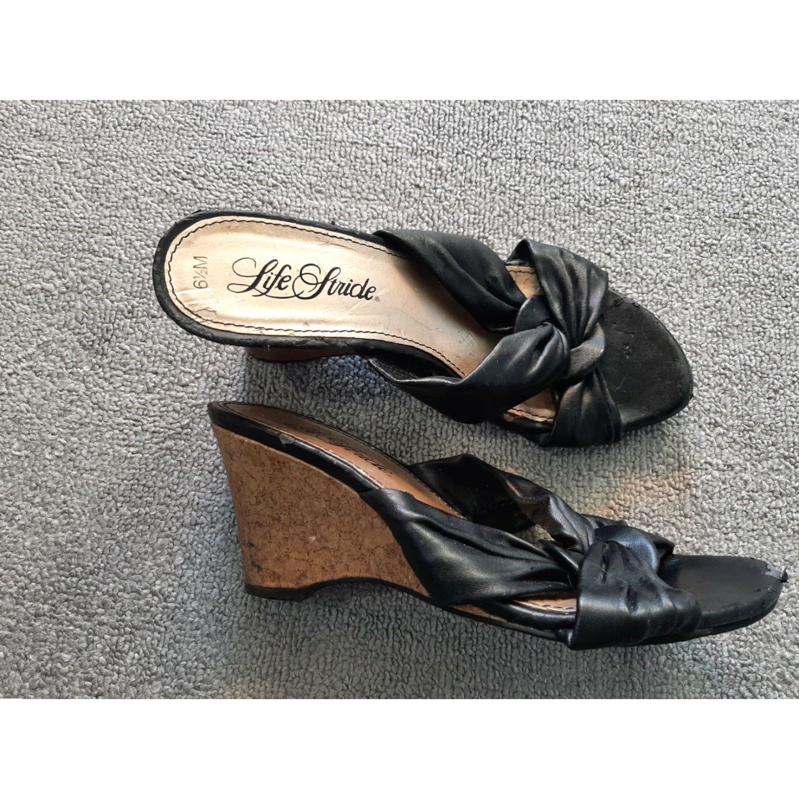 Vintage LifeStride Womens Heels 2.5" Heel Black Size 6.5 LifeStride Size US 7 / IT 37 - 2 Thumbnail