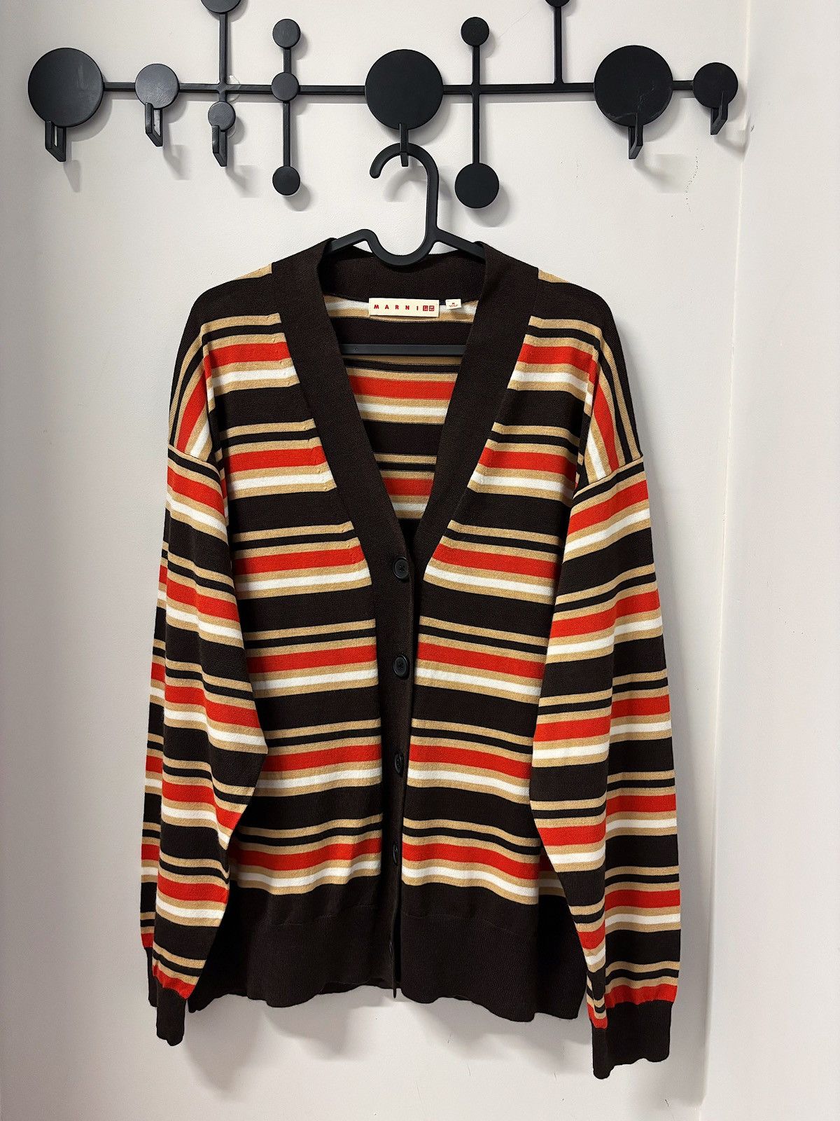 Marni Marni x uniqlo striped cardigan oversize japan fashion Size US L / EU 52-54 / 3 - 1 Thumbnail