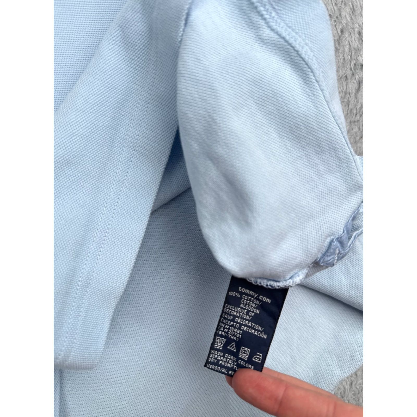 Tommy Hilfiger Tommy Hilfiger Polo Shirt Adult XL Blue 100% Cotton Golf Casual Mens Size US XL / EU 56 / 4 - 7 Thumbnail