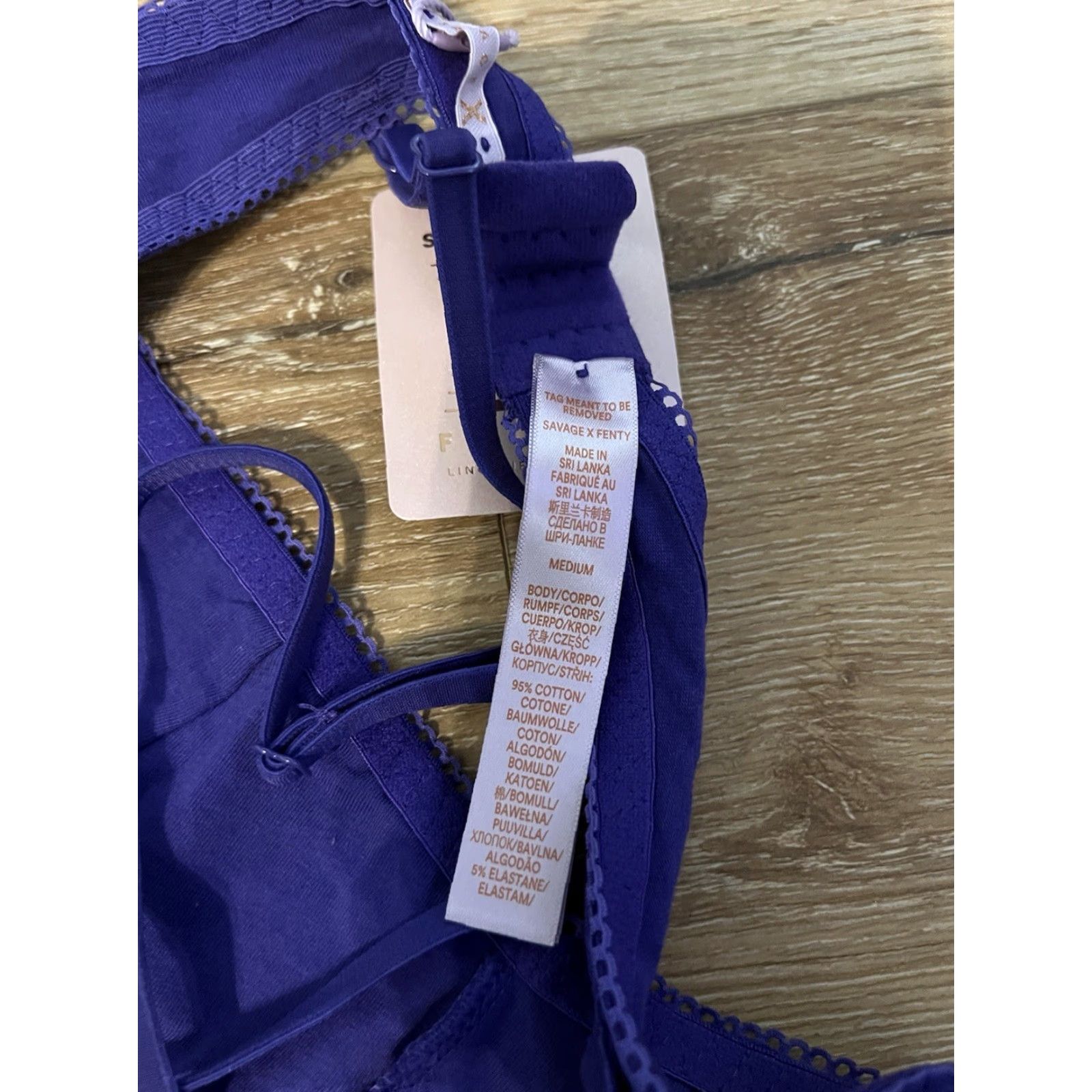 Vintage Savage X Fenty Bralette Women’s Blue M NWT Size Medium Bralette Womens Blue M NWT Size ONE SIZE - 3 Thumbnail