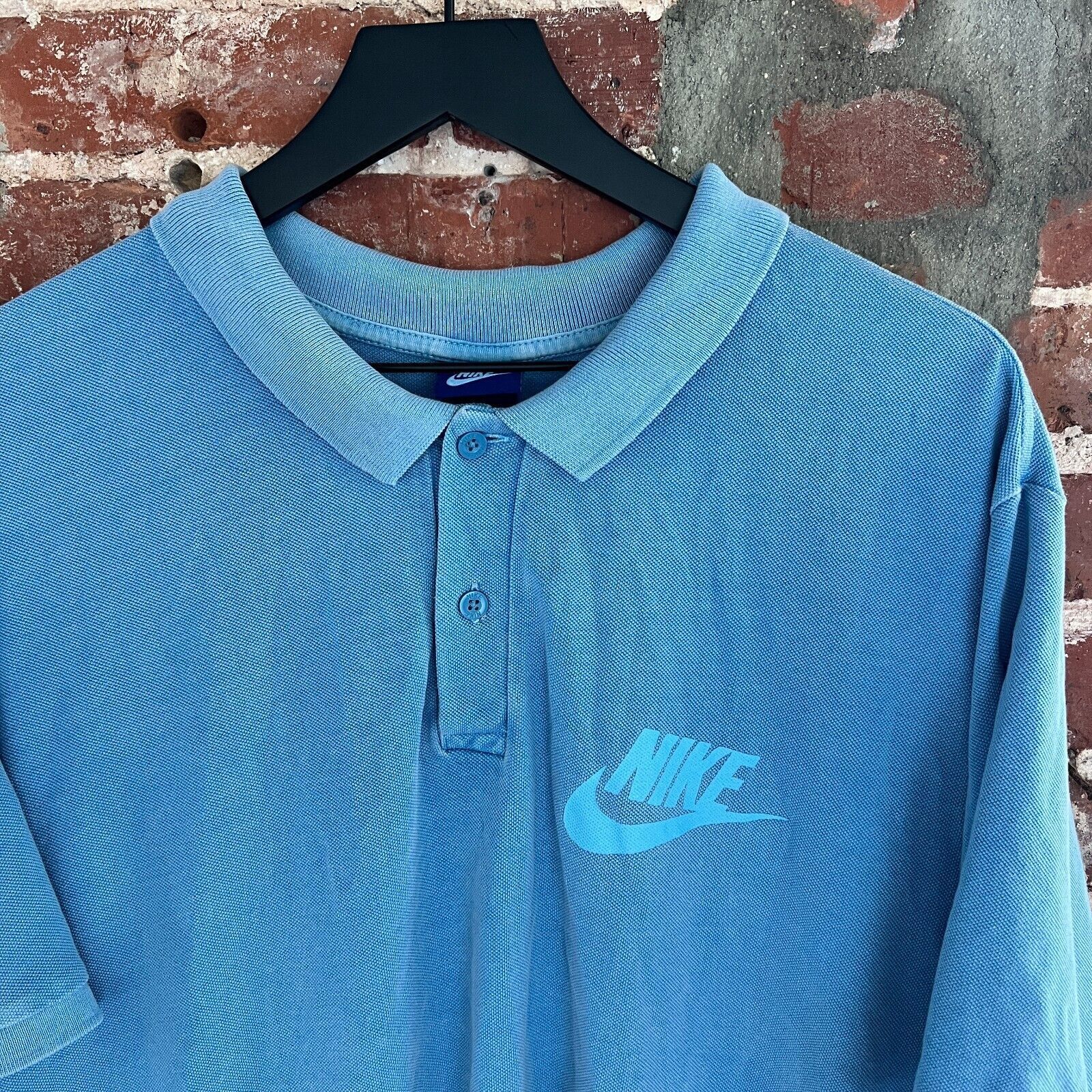 Nike Vintage 80s Nike Blue Tag Men's Blue Golf Polo Shirt XXL Size US XXL / EU 58 / 5 - 2 Thumbnail