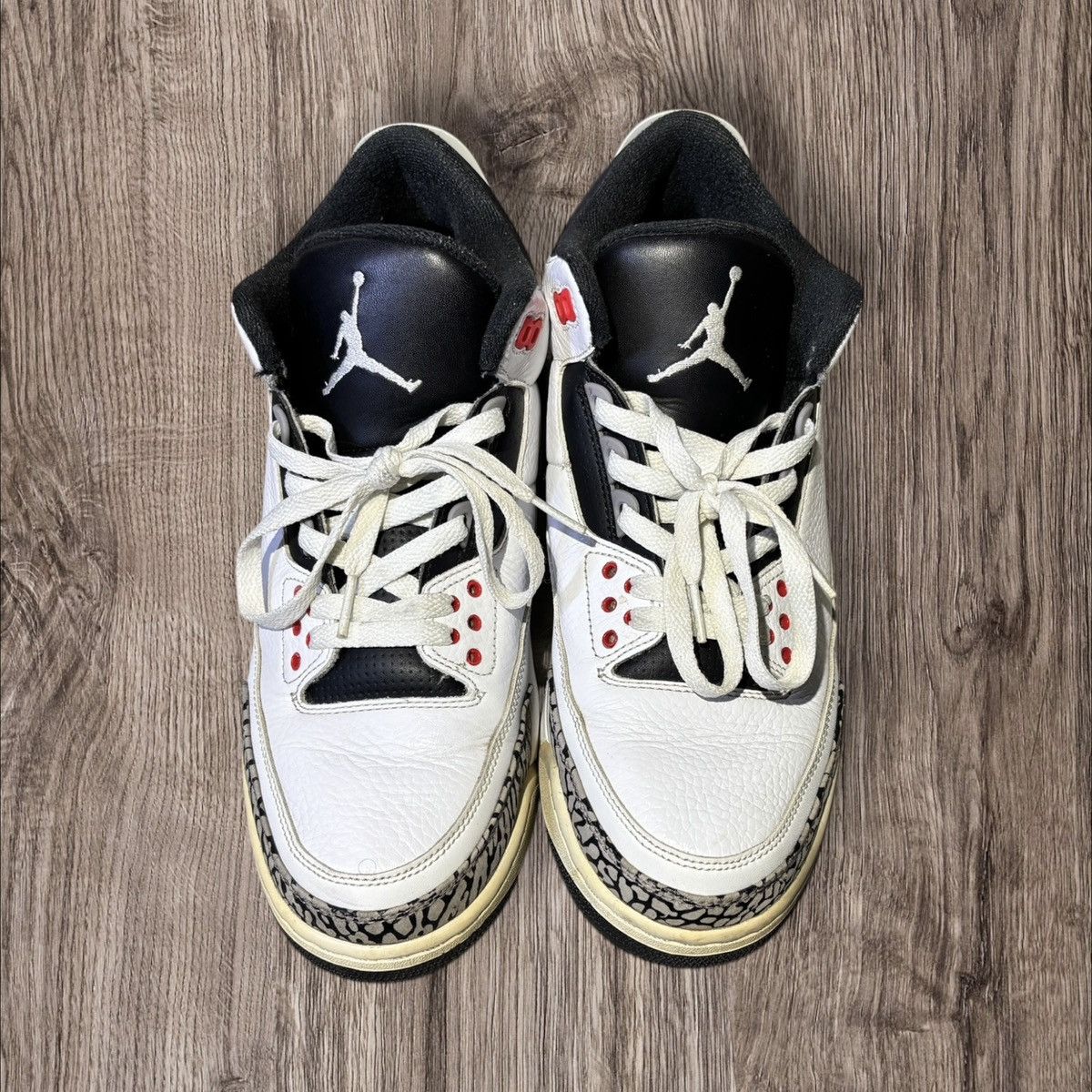 Nike Air Jordan 3 Retro Infrared 23 Men's Sneakers White Black Size US 10 / EU 43 - 1 Thumbnail