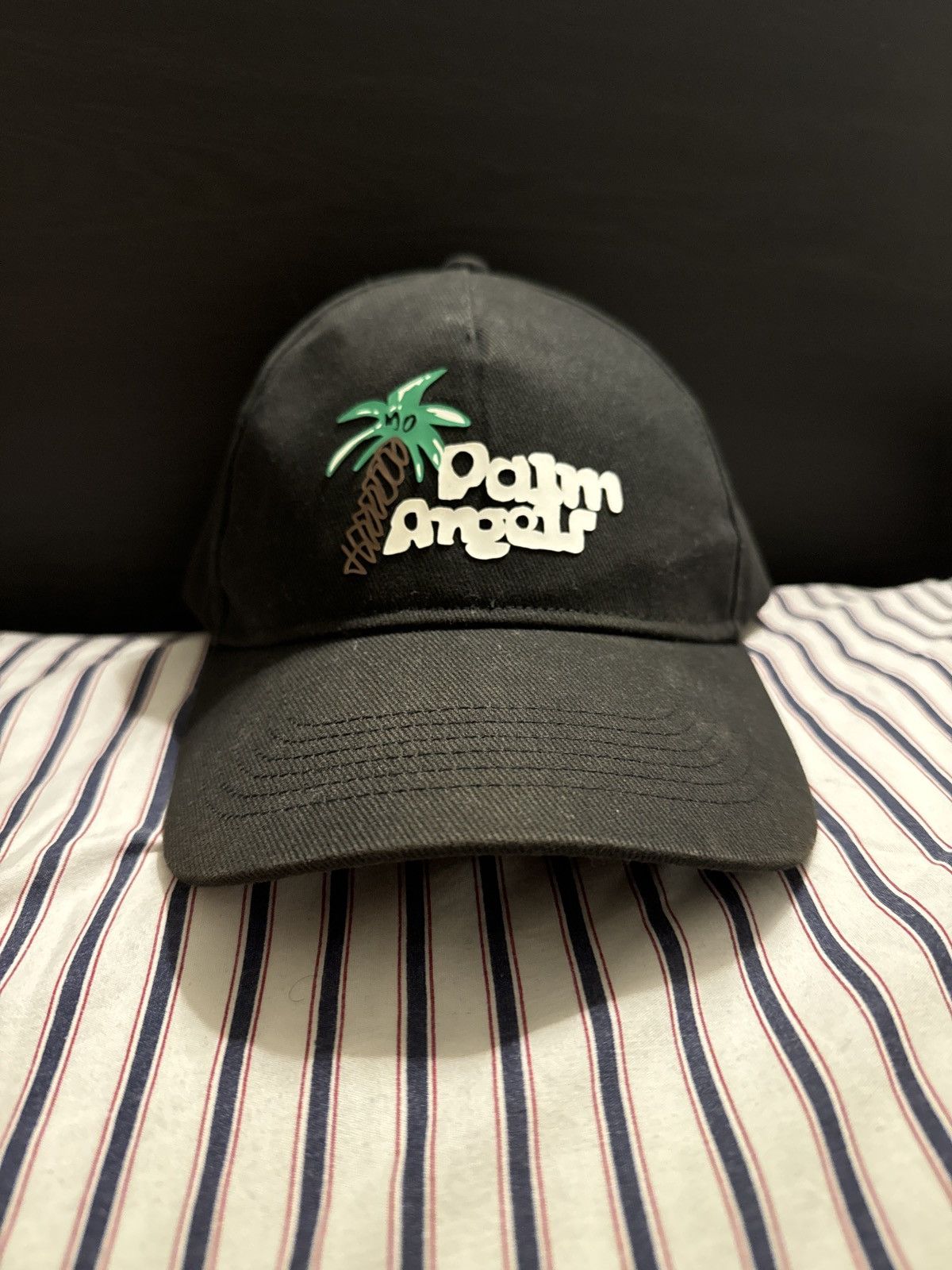 Palm Angels Palm Angels Hat Black/White/Green Sketchy Cap Size ONE SIZE - 2 Thumbnail