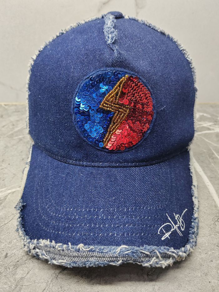 Rolland Berry Colur Vintage Yoshinori Kotake Denim Style Cap Hat Size ONE SIZE - 2 Thumbnail