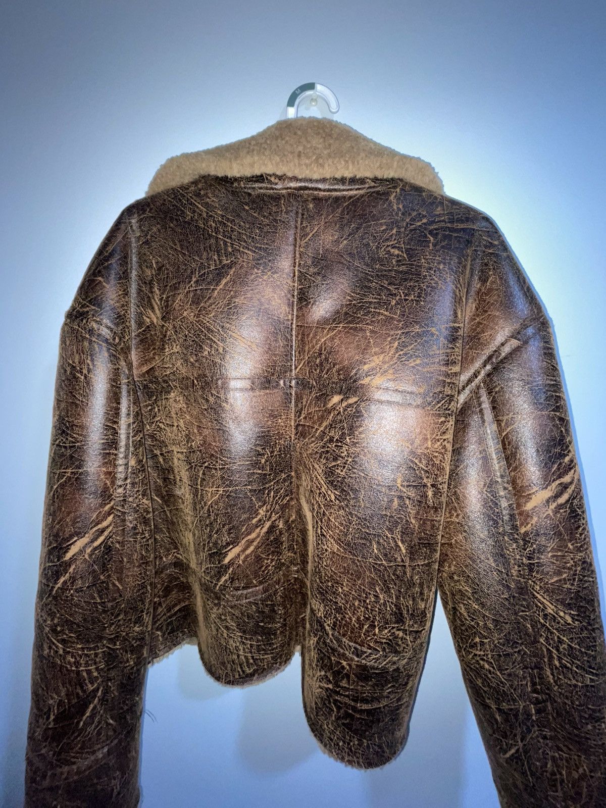 Zara Zara leather pilot jacket Size US M / EU 48-50 / 2 - 2 Thumbnail