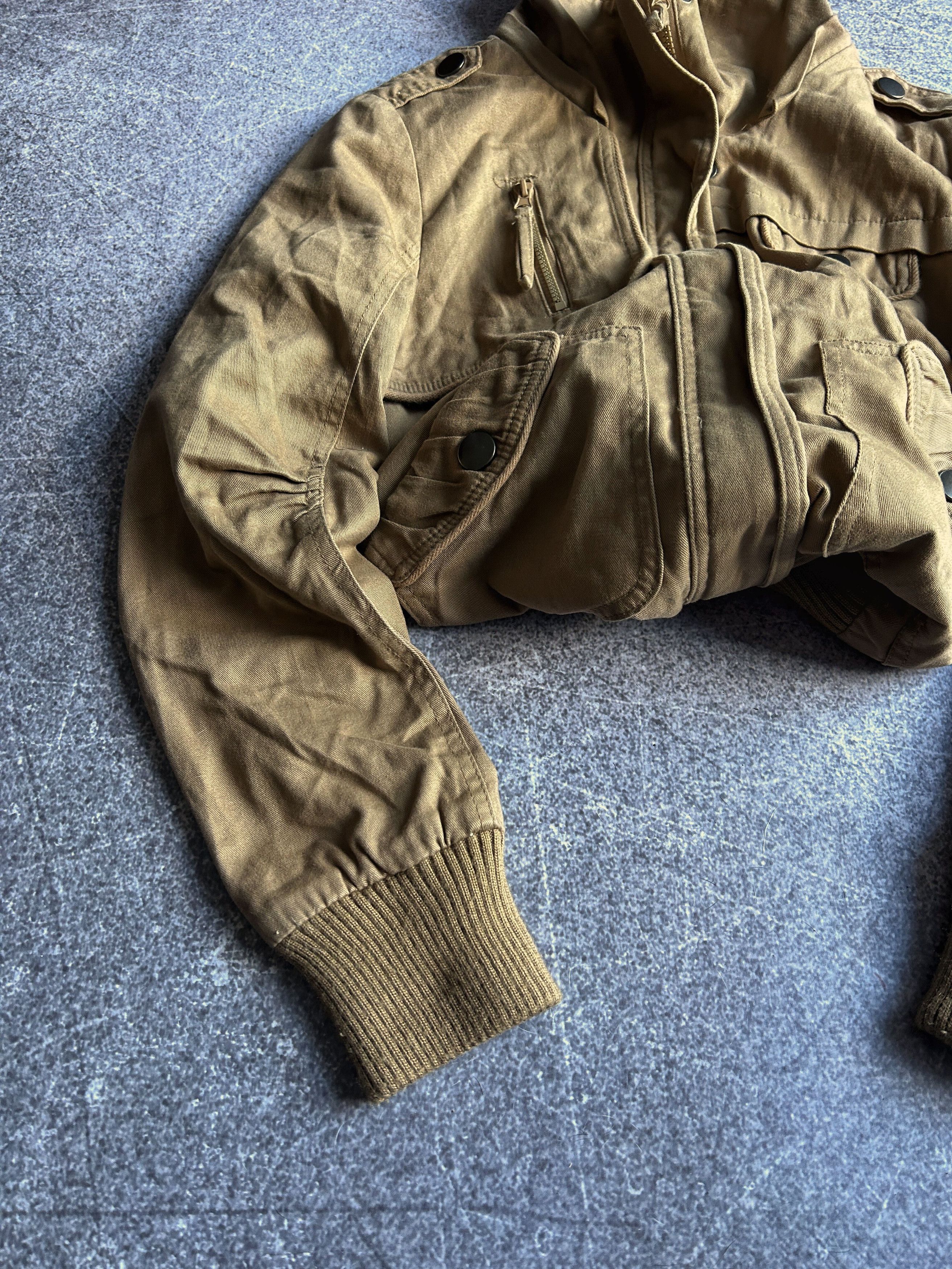 Vintage VTG Junya Balenciaga Style Classic Cargo Bomber Jacket 90s Size US S / EU 44-46 / 1 - 2 Thumbnail