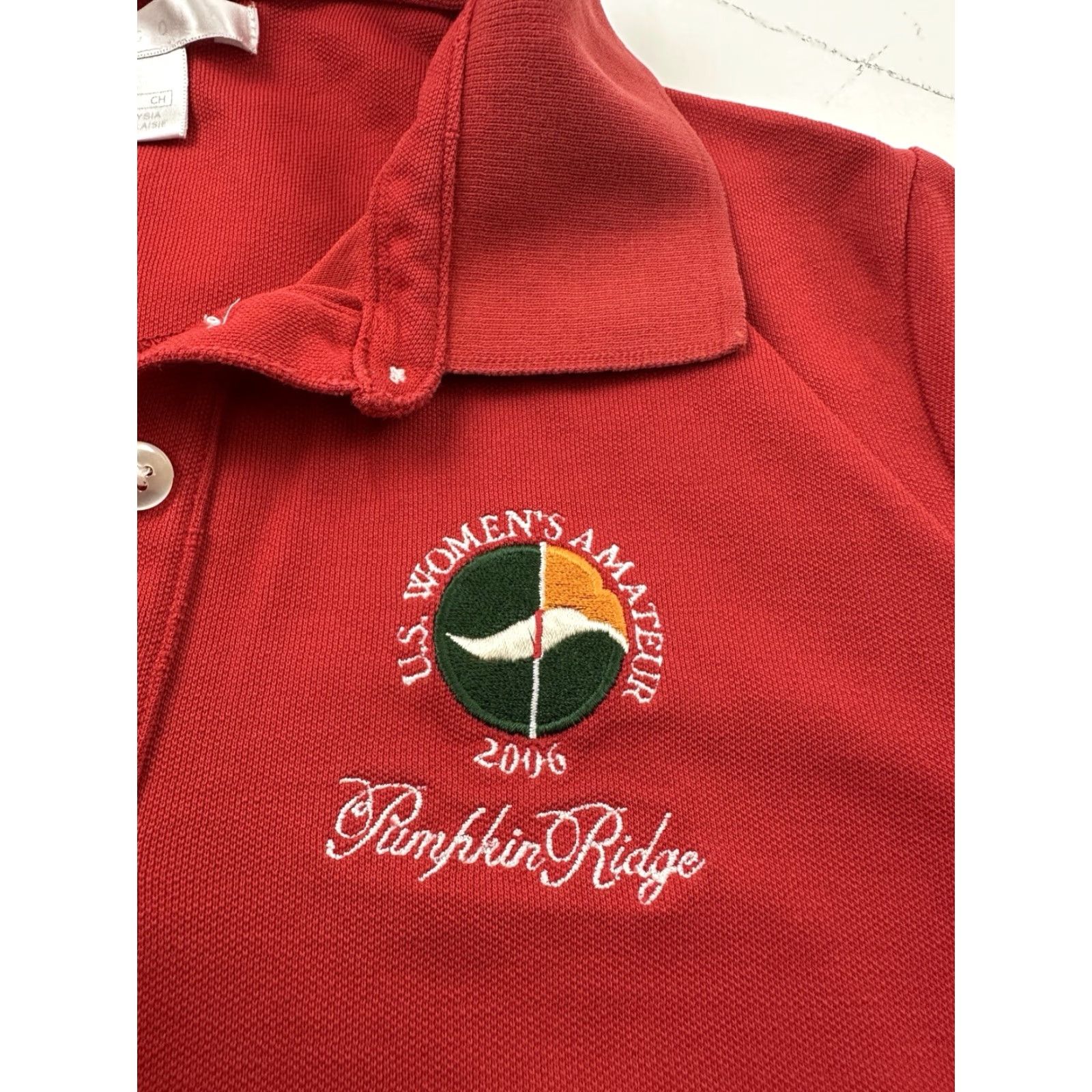 Nike VINTAGE Nike Shirt Womens Small 4-6 Red Dri-Fit Golf Polo Pumpkin Ridge 2006 Womens Size S / US 4 / IT 40 - 3 Thumbnail