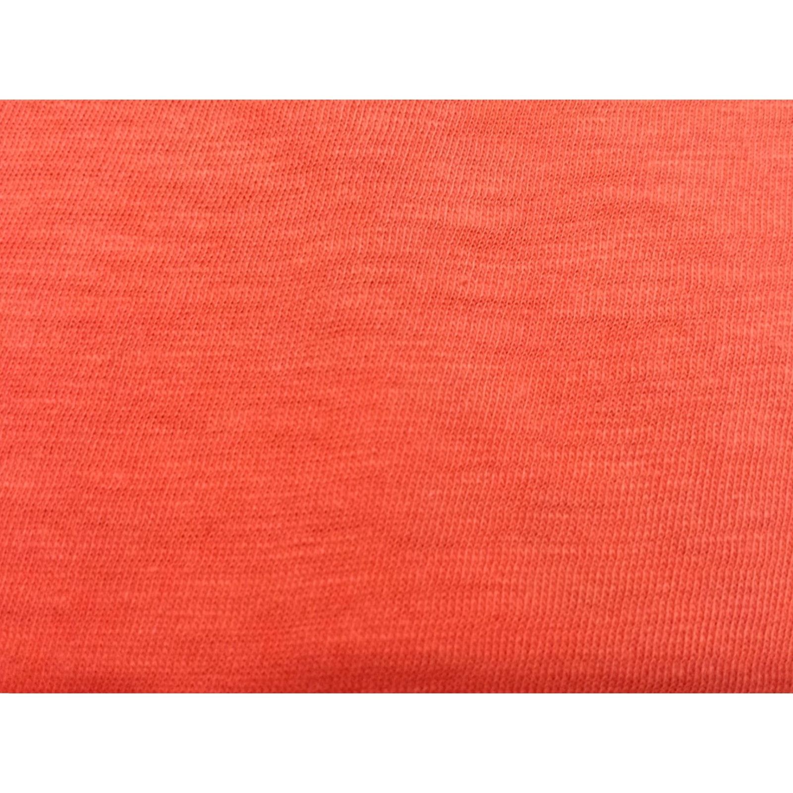 Sundry Sundry Womens 0X Plus Long Sleeve Shirt Solid Orange Round Neck Pullover Size XS / US 0-2 / IT 36-38 - 4 Thumbnail