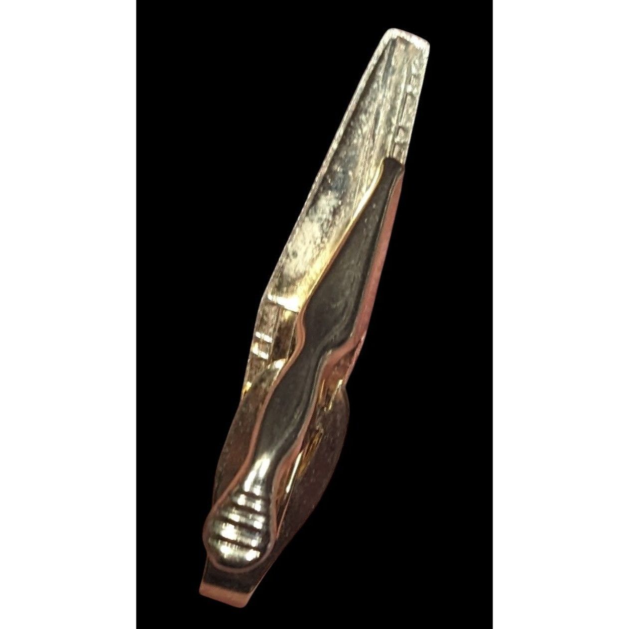 Other Vintage Etched Gold Tone Collectible Tie Clasp Size ONE SIZE - 2 Thumbnail
