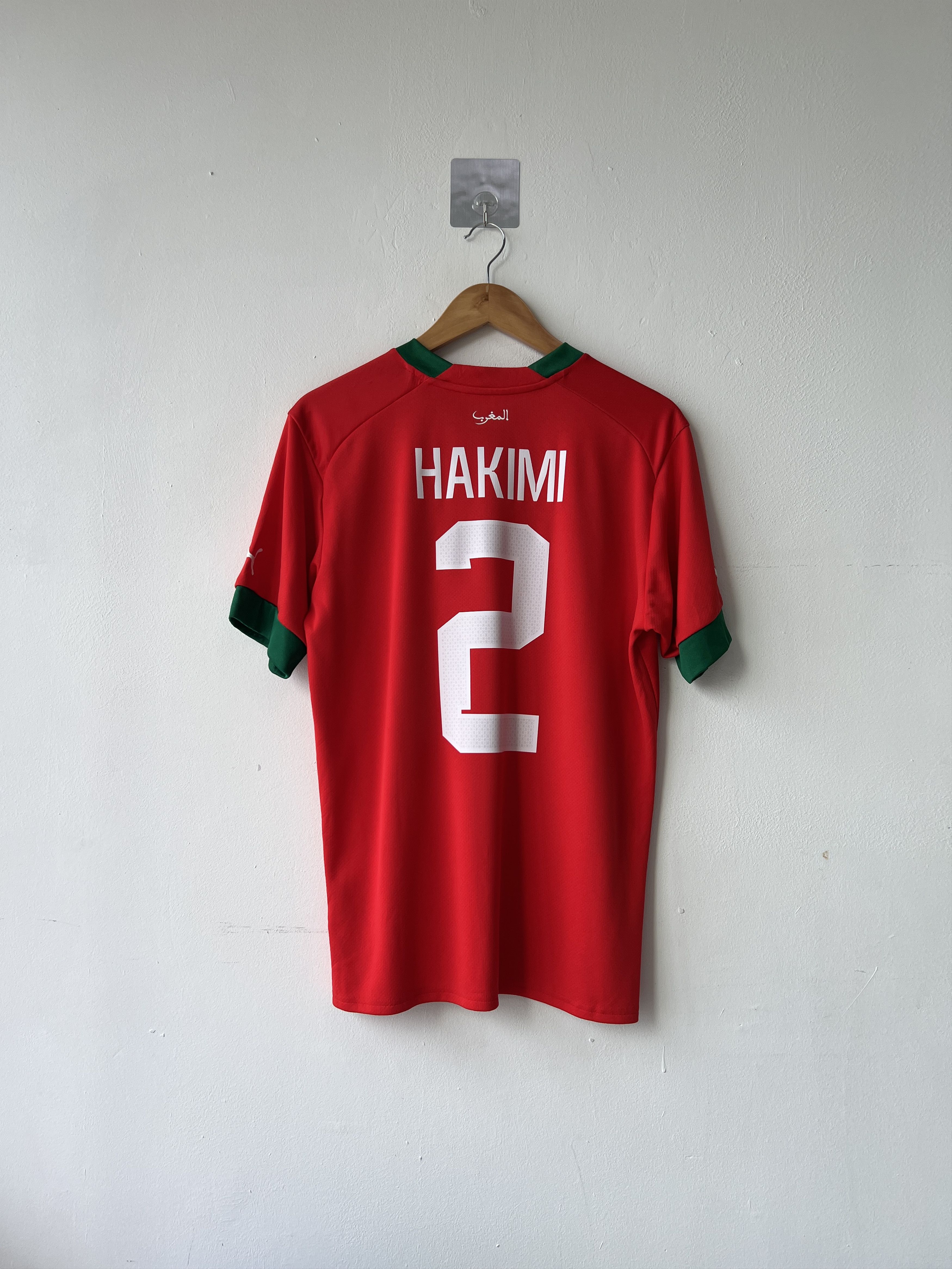 Puma (M) Morocco 2022-23 Home Kit Hakimi #2 Size US M / EU 48-50 / 2 - 1 Thumbnail