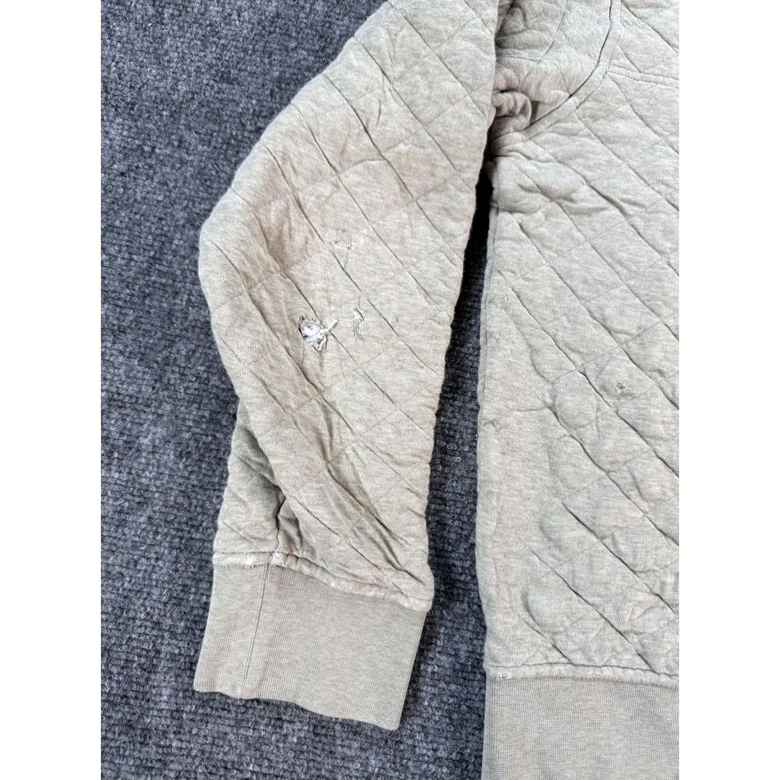 Patagonia Patagonia Sweatshirt Mens Medium Beige Organic Cotton Quilted Snap-T Pullover Size US M / EU 48-50 / 2 - 5 Thumbnail