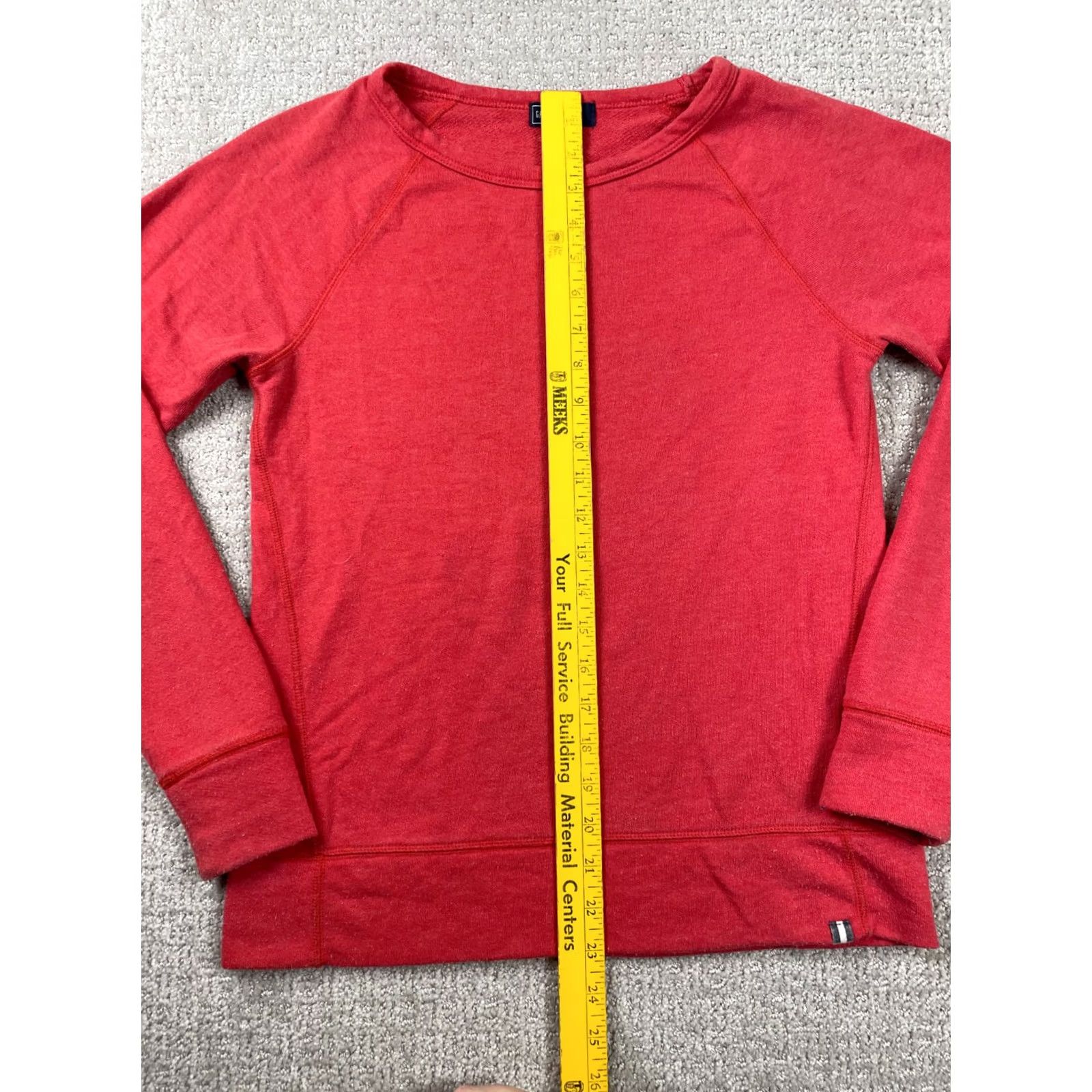 Gap GAP Sweater Womens XS Red Boat Neck Pullover Terry Long Sleeve Classic Size XS / US 0-2 / IT 36-38 - 2 Thumbnail