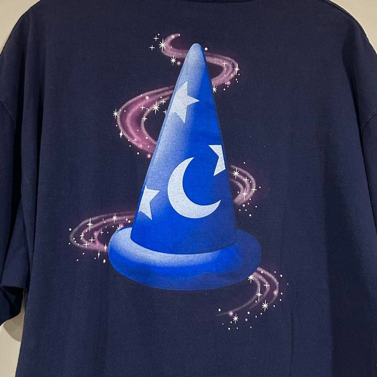Disney Vintage Disney Mickey Fantasia Sorcerer Tee Shirt Size US XL / EU 56 / 4 - 4 Thumbnail