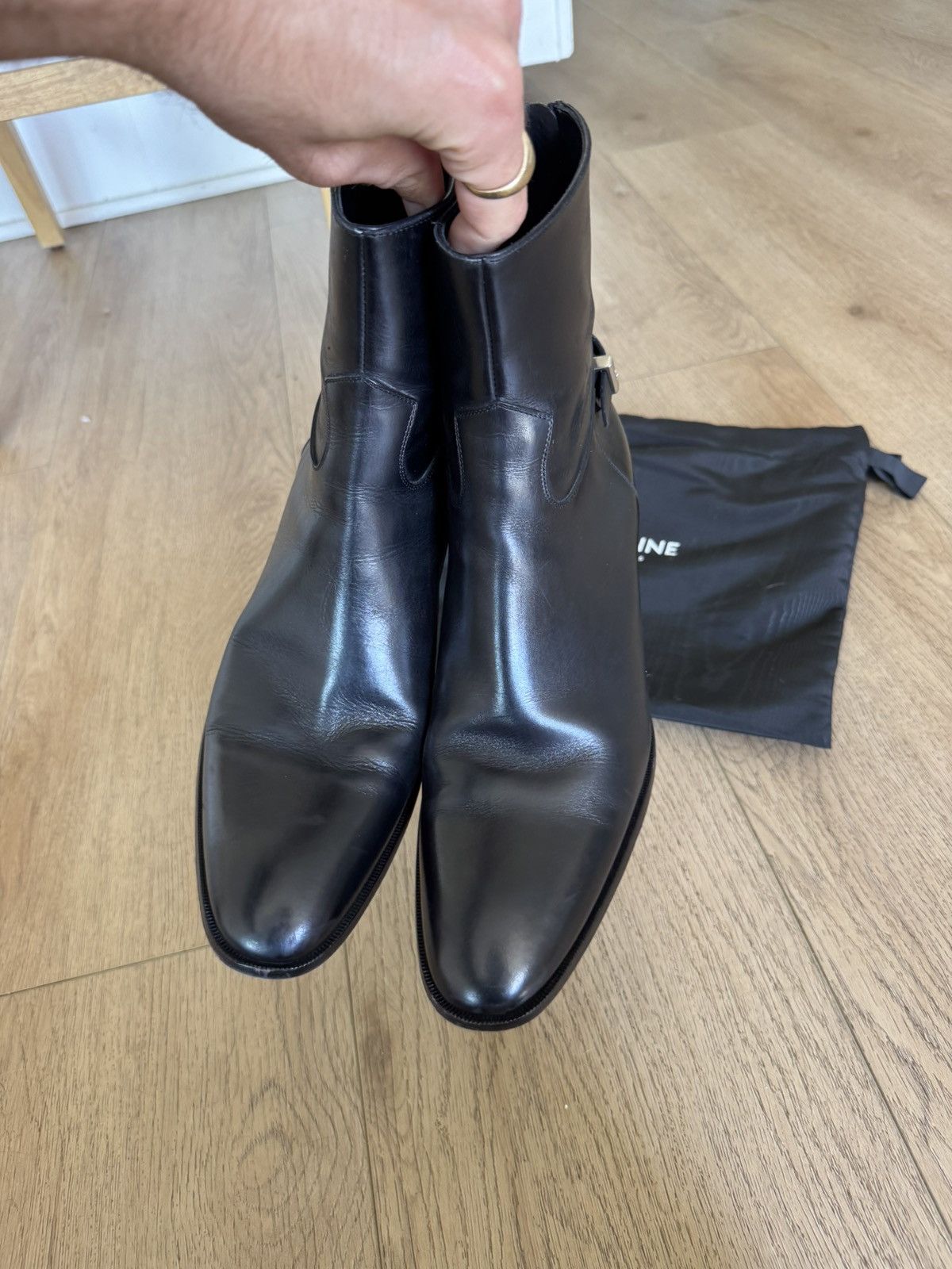 Celine Rear Zip Jacno Boots Size US 11 / EU 44 - 10 Thumbnail