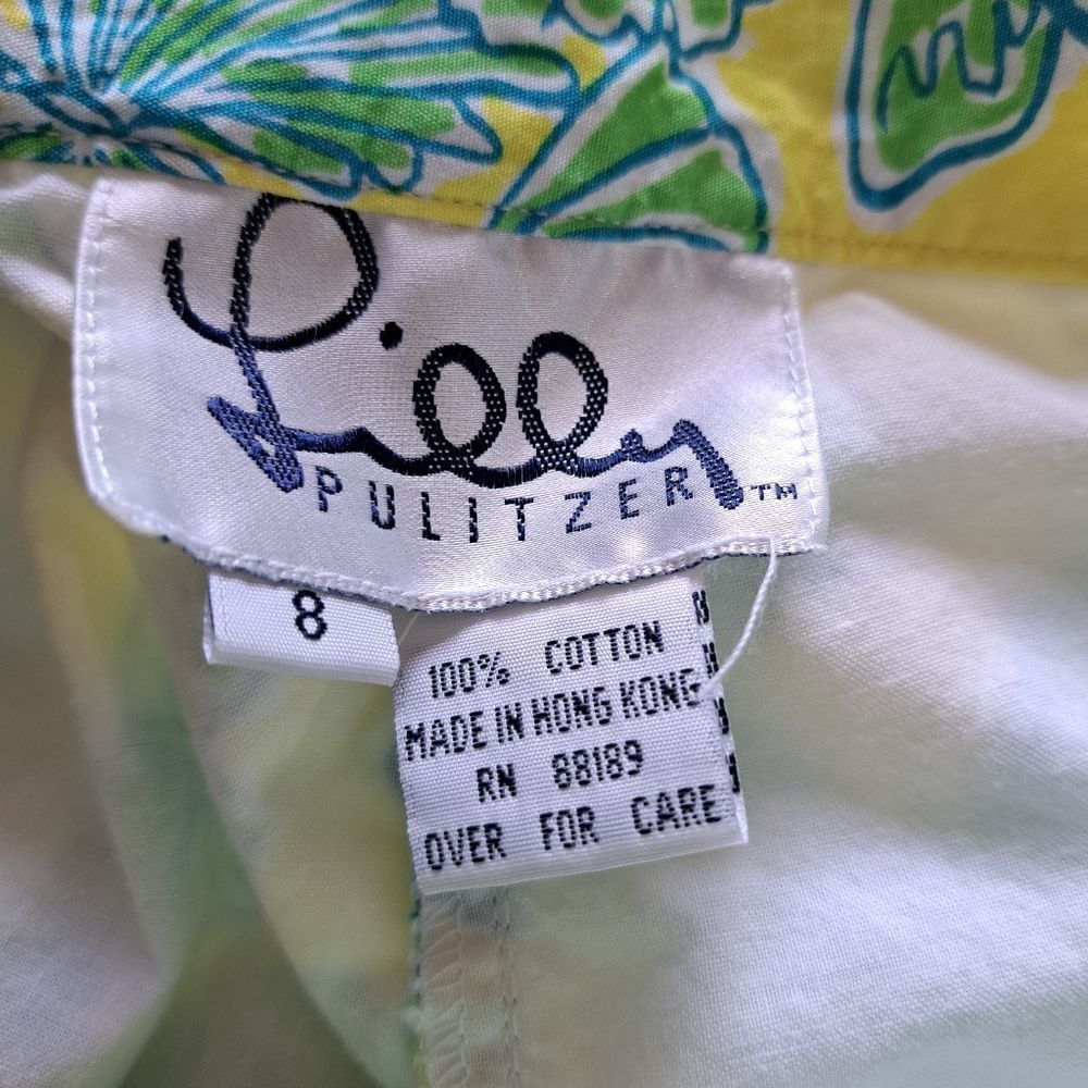 Lilly Pulitzer Vintage Lilly Pulitzer Butterfly Print Cotton High Waist Y2K Size 30" / US 8 / IT 44 - 4 Thumbnail