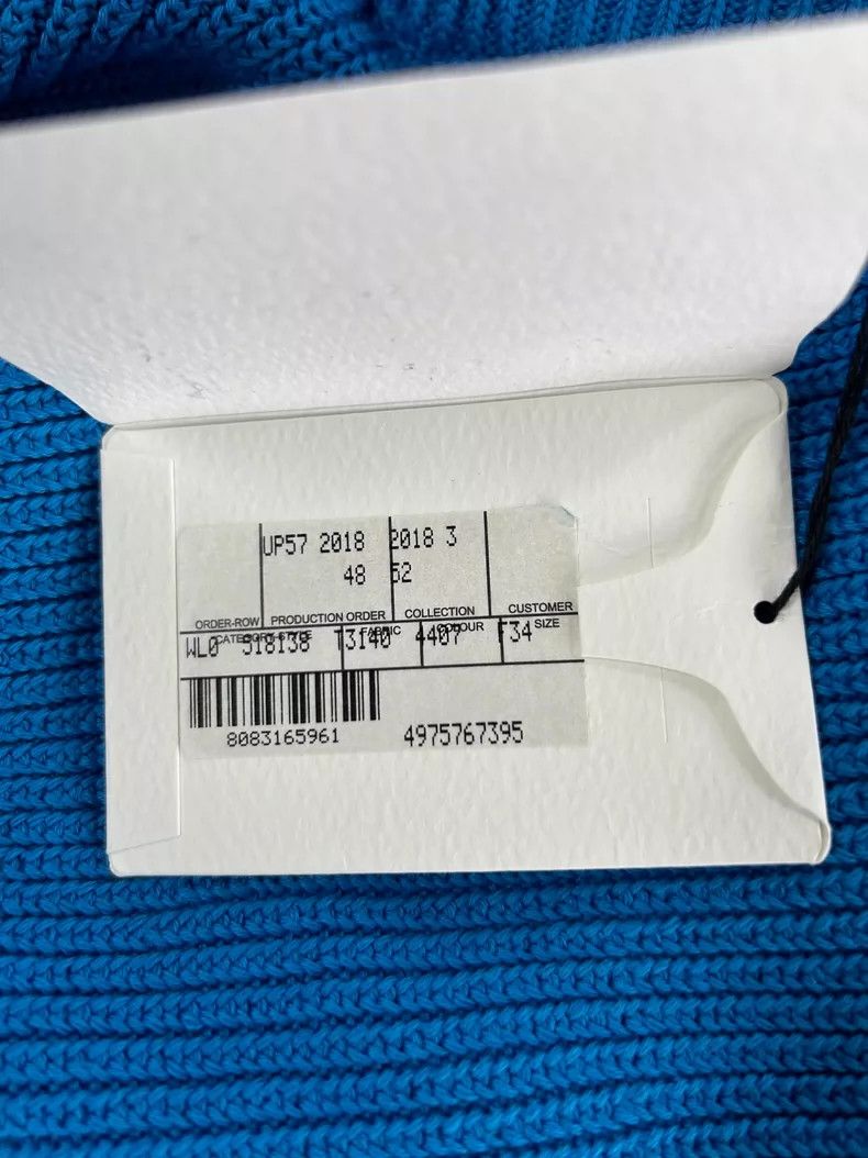 Other Balenciaga Blue V-neck loose-fitting sweater Size XS / US 0-2 / IT 36-38 - 6 Thumbnail