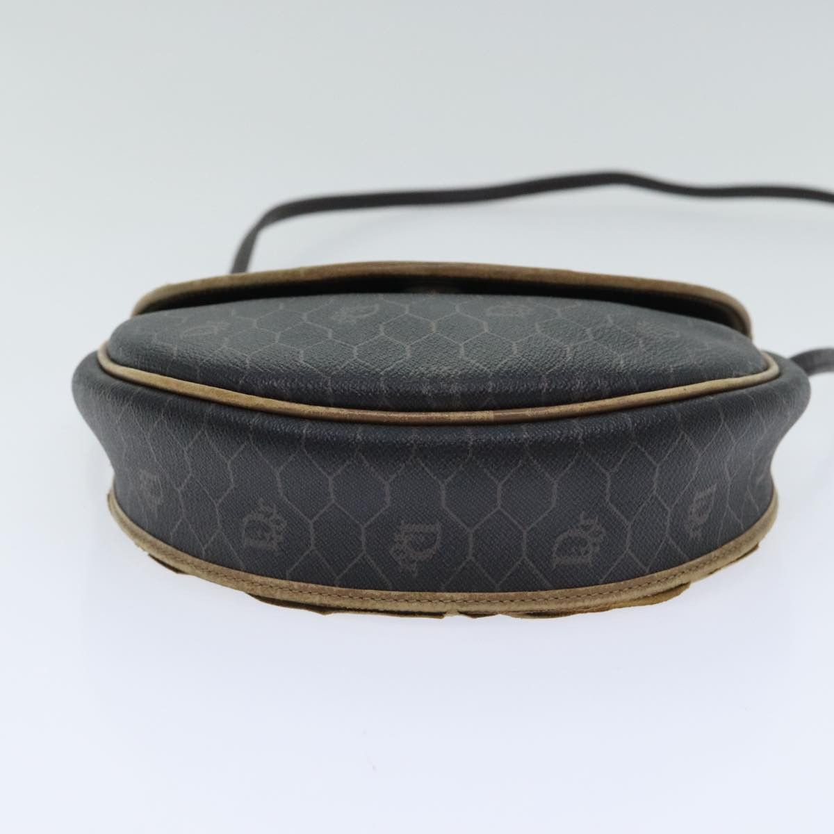 Dior DIOR Honeycomb Canvas Shoulder Bag Leather Black Gold Size ONE SIZE - 5 Thumbnail