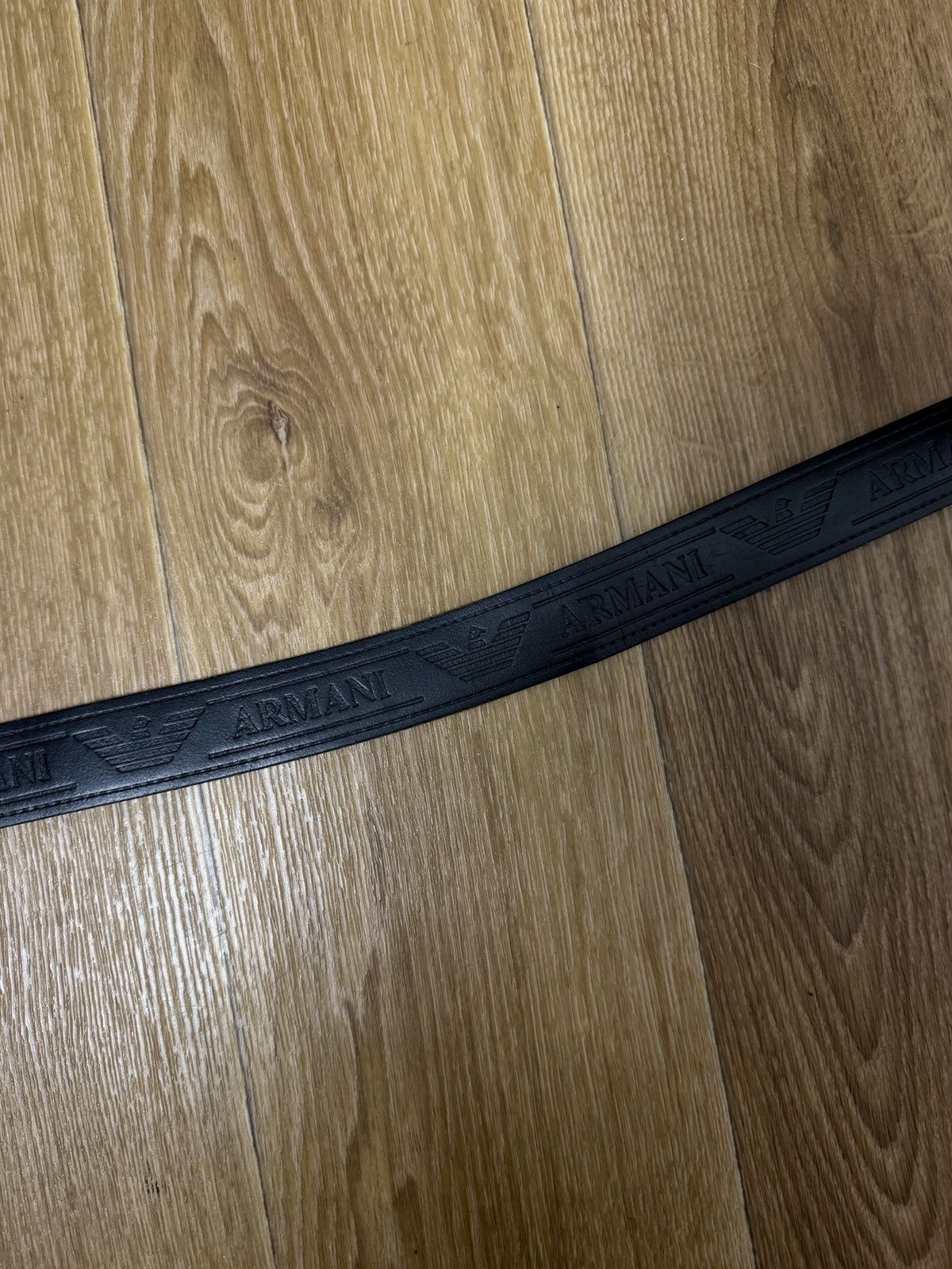 Armani Vintage Giorgio Armani Leather Belt Size ONE SIZE - 3 Thumbnail