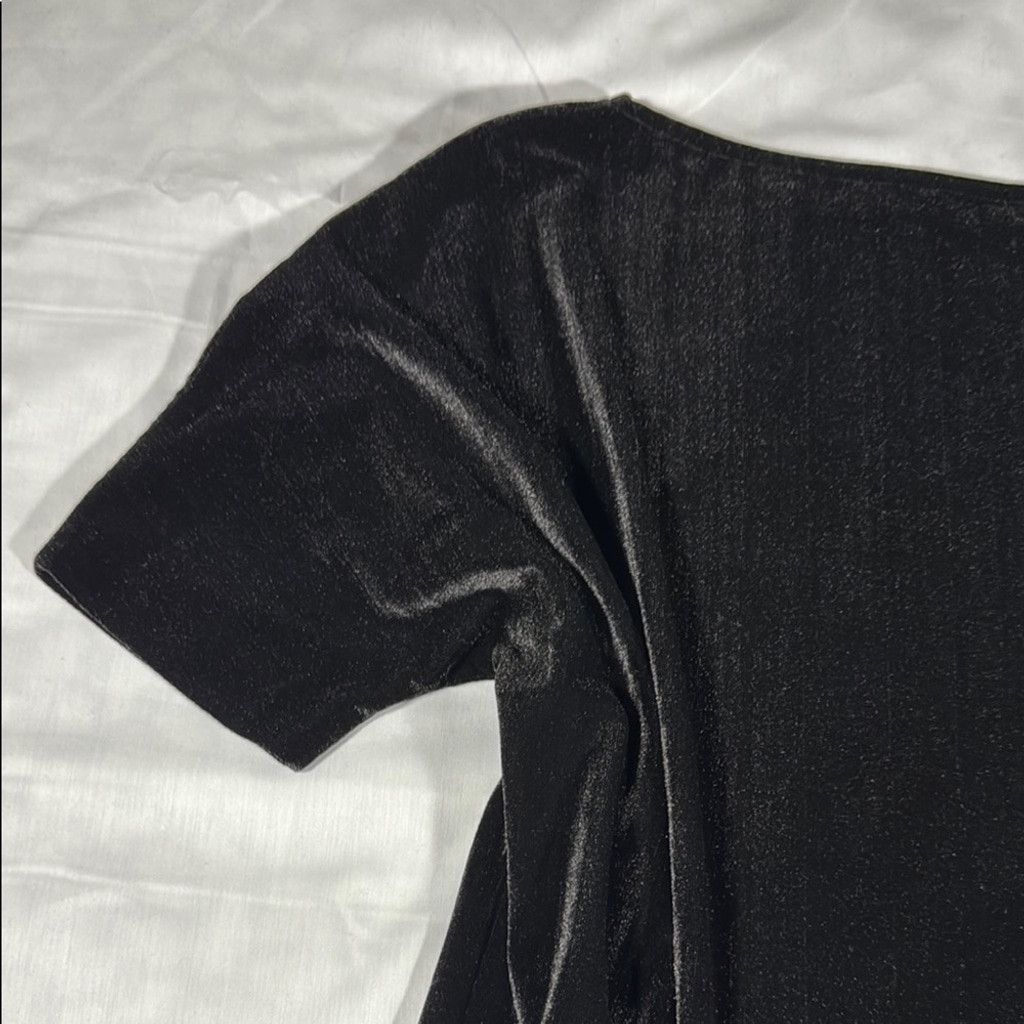 St. John St. John Black Boxy Relaxed Short Sleeve Tee Size L / US 10 / IT 46 - 6 Thumbnail