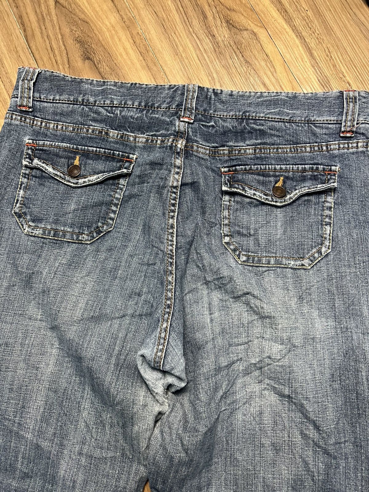 Japanese Brand Vintage Ovrivin Bootcut Jeans with Cargo Flap Pockets (43) Size US 37 - 12 Thumbnail