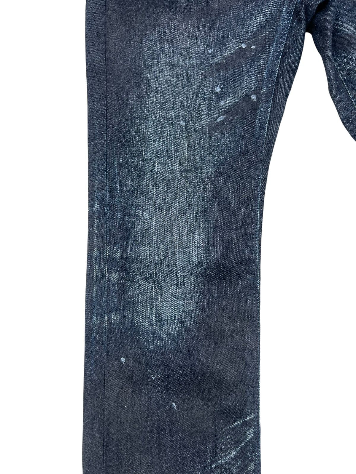 Black Barrett Vintage Neil Barret Black Barret Coated Waxed Slim Jeans Size US 31 - 7 Thumbnail