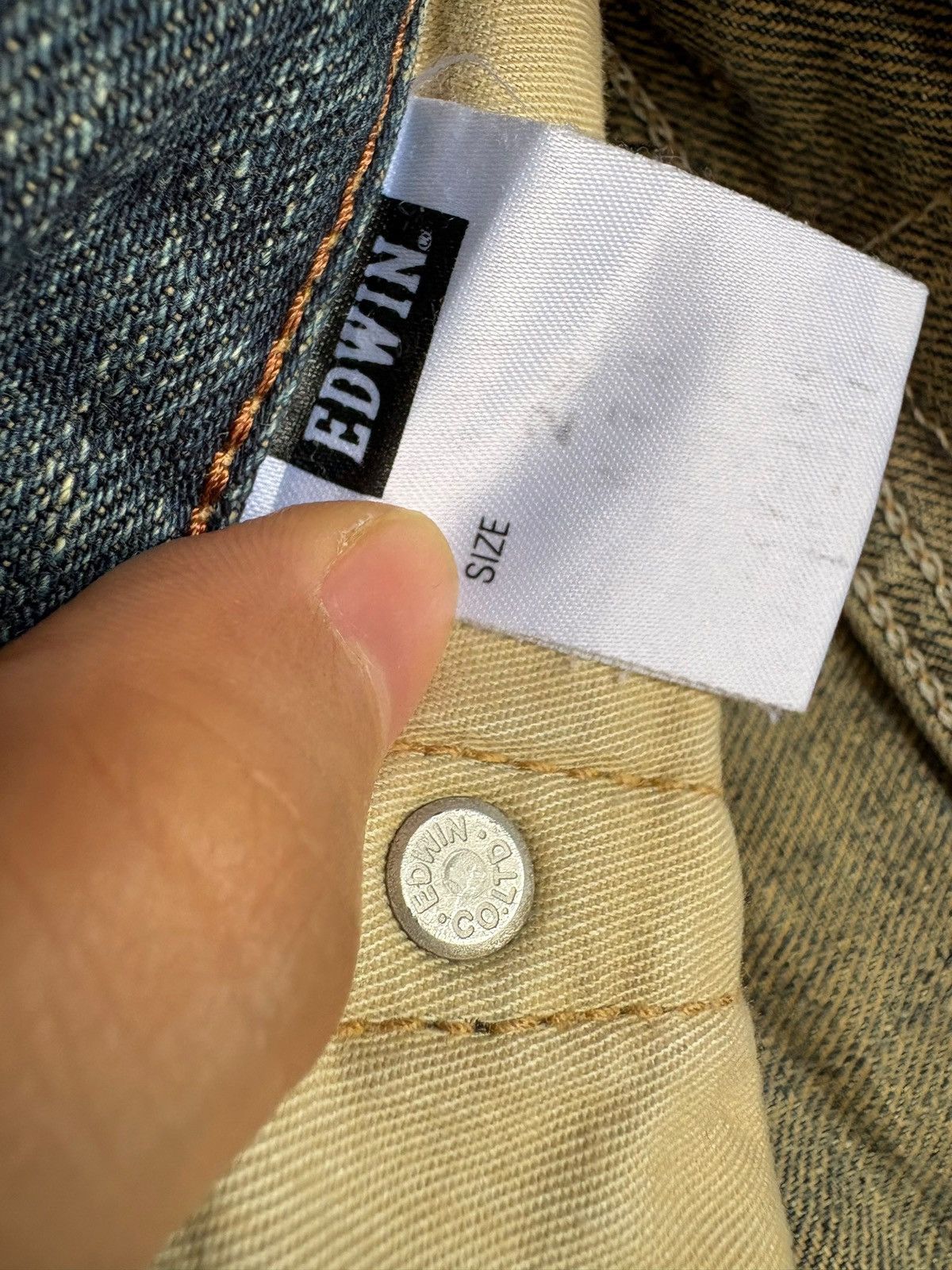 Edwin × Japanese Brand Exclusive Vintage Japanese Edwin Mud Wash Baggy Jeans Size US 30 / EU 46 - 10 Thumbnail