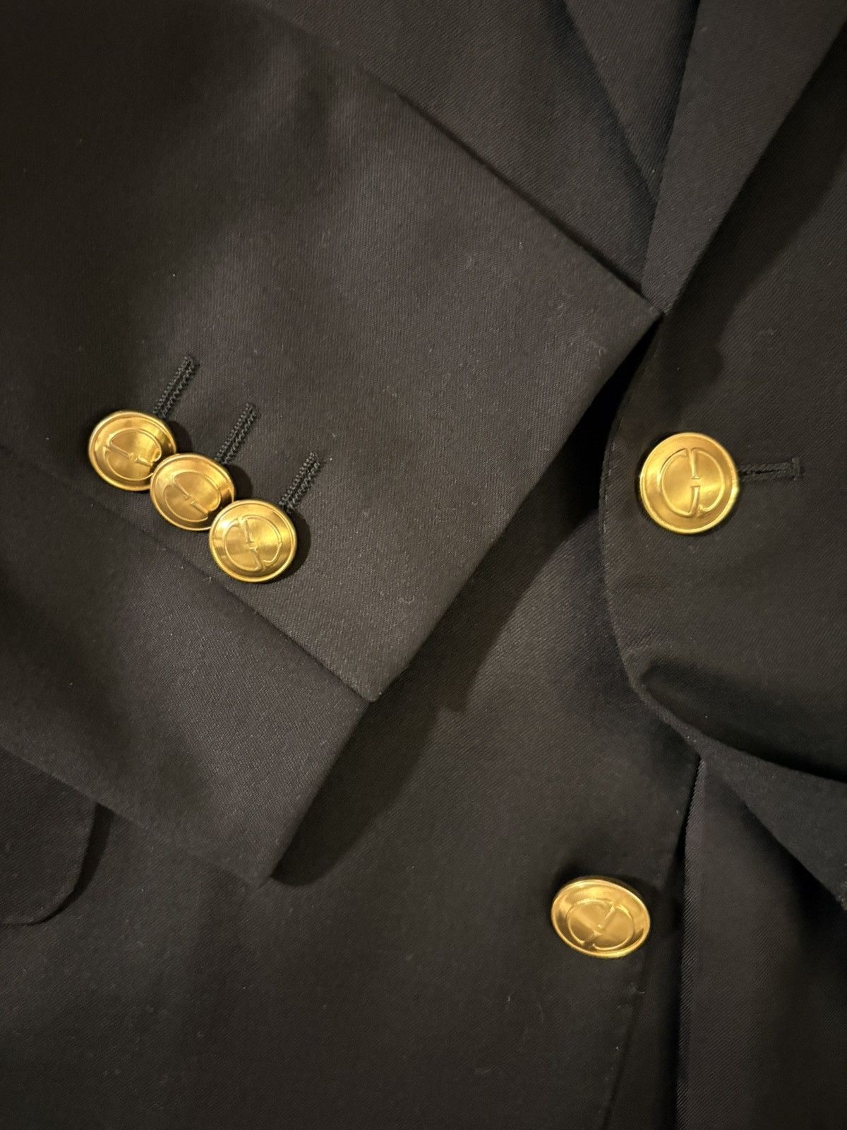 Gucci Gucci By Tom Ford Suit Jacket Navy Blazer Italy Size 46R - 5 Thumbnail