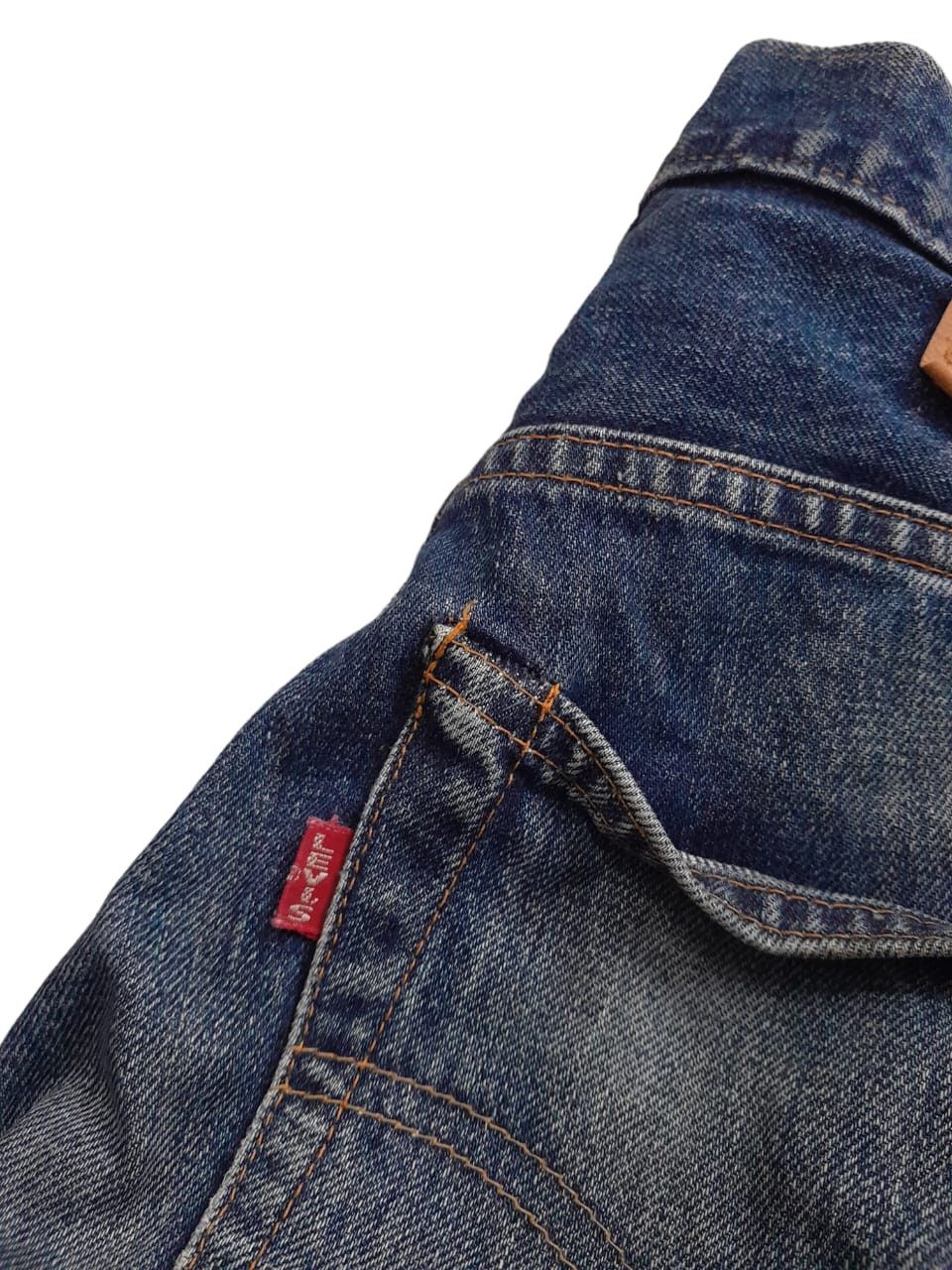 Levi's 90s Levis 551ZXX Hidden Rivets 555 Big E Selvedge (F133) Size US 28 / EU 44 - 4 Thumbnail