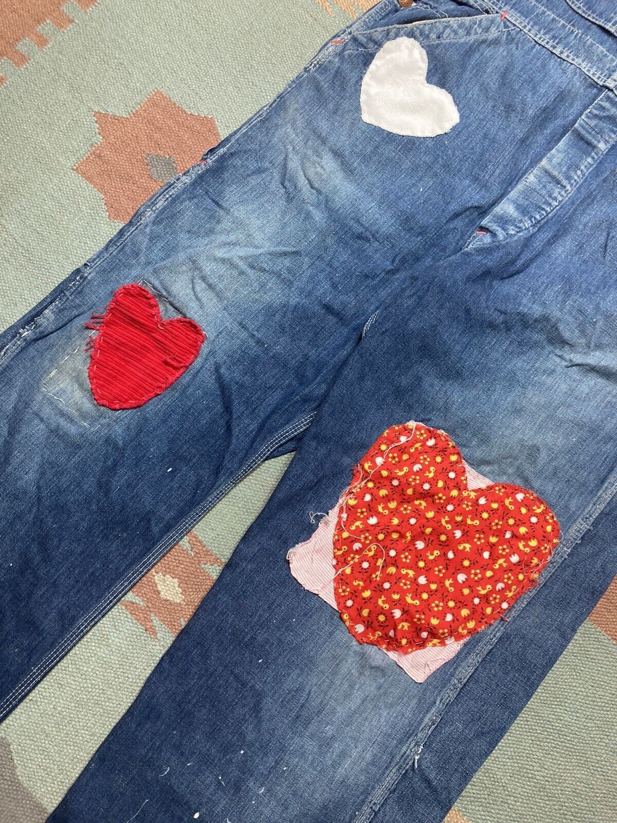Big Mac × Vintage 50s Penneys Big Mac overalls denim farm patch low back 36x29 Size US 36 / EU 52 - 3 Thumbnail