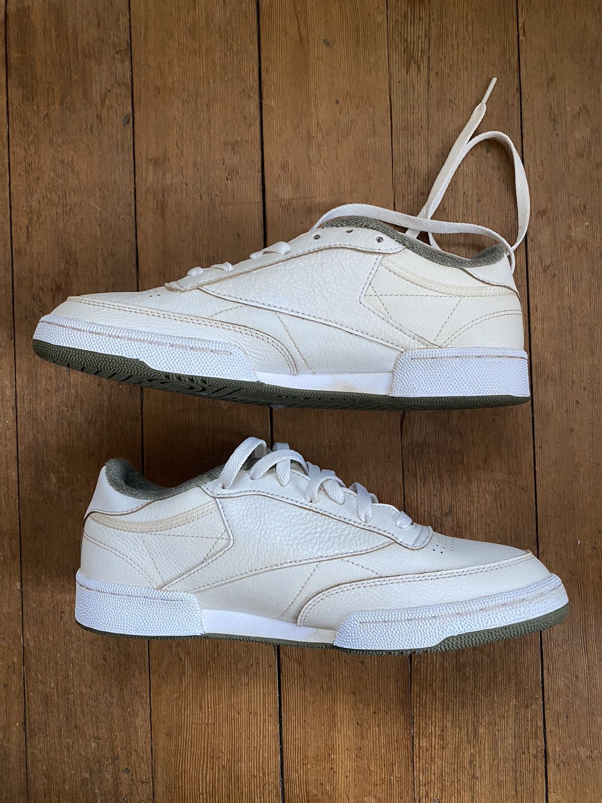 JJJJound × Reebok jjjjound x reebok club c 85 (custom - vintage look) Size US 9.5 / EU 42-43 - 3 Thumbnail