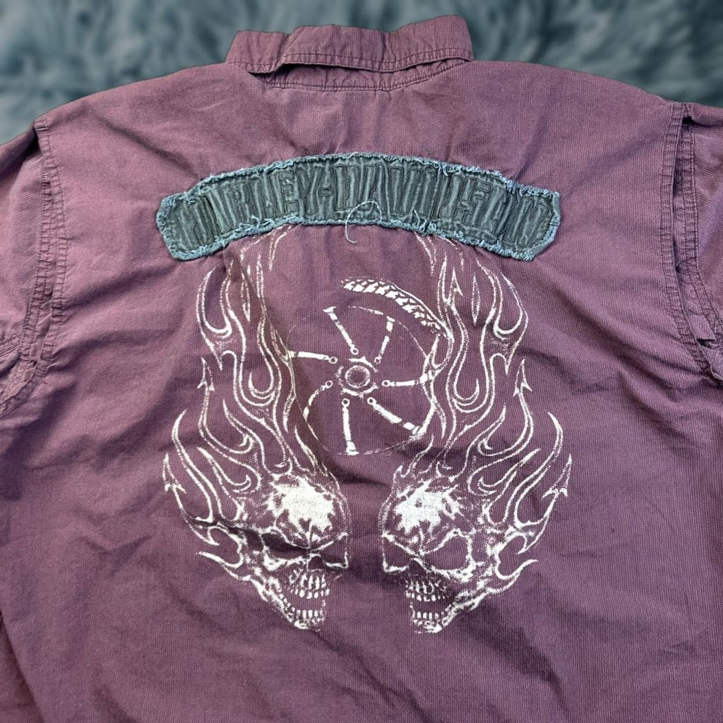 Harley Davidson Harley Davidson Shirt Large Red Mens Mechanic Motorcycles Biker Skull Performanc Size US L / EU 52-54 / 3 - 1 Thumbnail