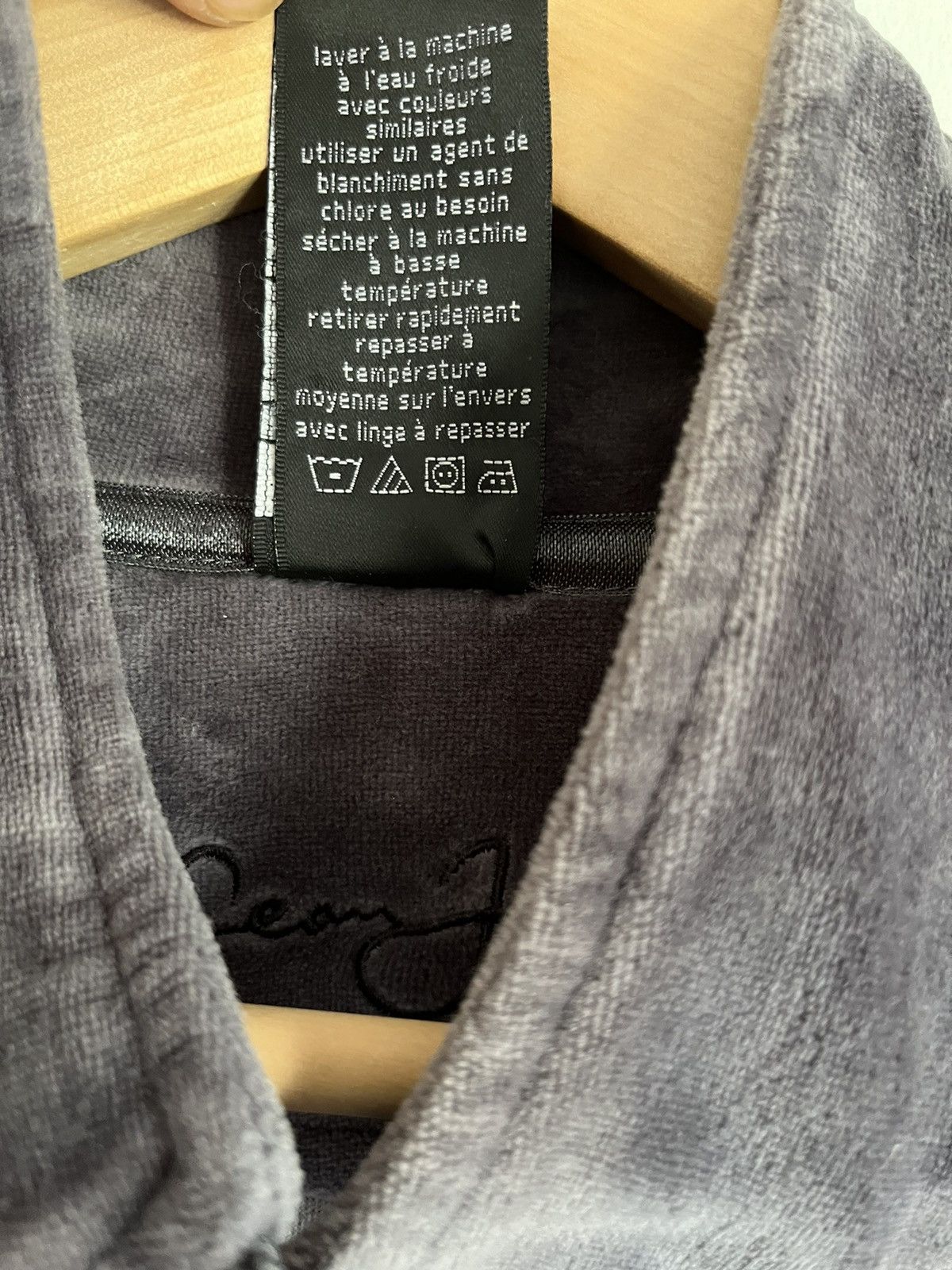 Sean John × Vintage Vintage Sean John Velour Jacket Zip Up Gray Y2K Size US XL / EU 56 / 4 - 14 Thumbnail