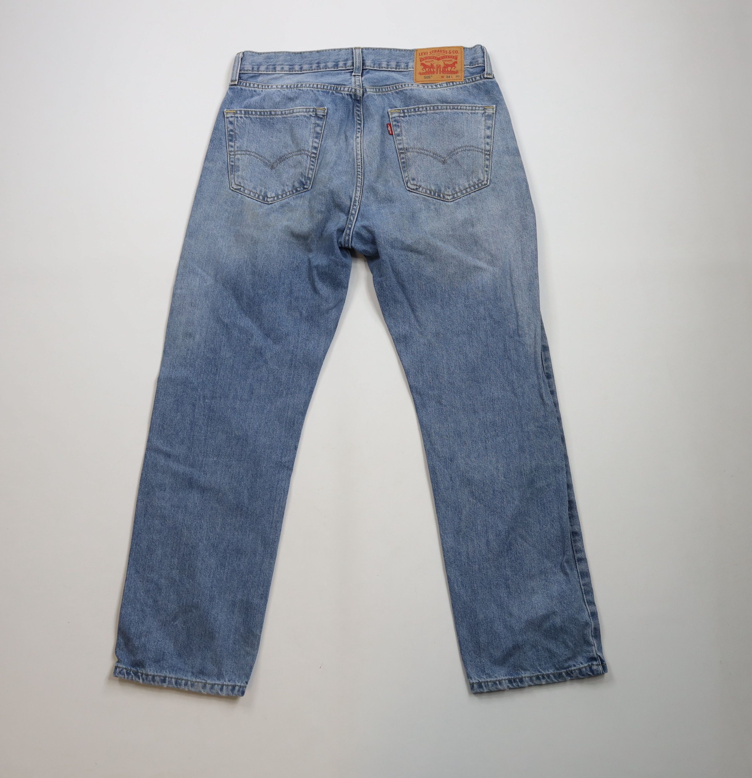 Levi's × Vintage Vintage Y2K Levis 505 Regular Straight Leg Denim Jeans Size US 34 / EU 50 - 11 Thumbnail