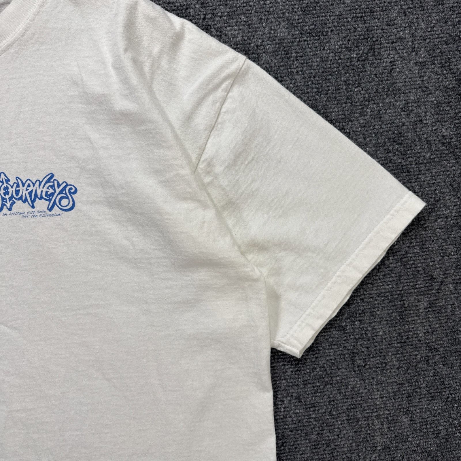 Vintage Vintage Journeys Shirt Mens XL White Y2K Skate Shoes Store Size US XL / EU 56 / 4 - 5 Thumbnail