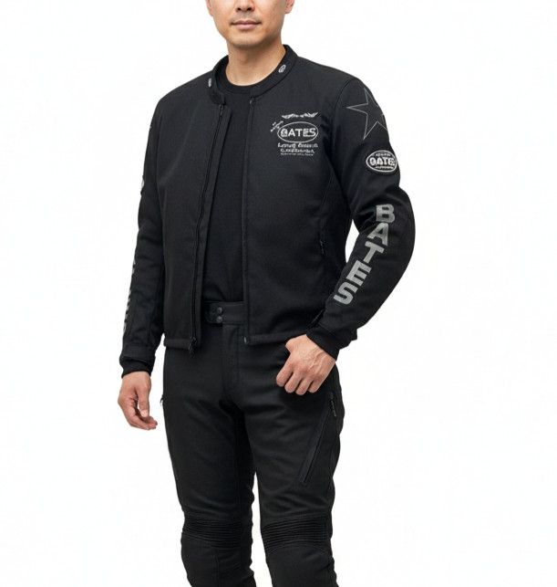 Sports Specialties Bates Leather Long Beach California Padded Biker Jacket Size US S / EU 44-46 / 1 - 1 Thumbnail