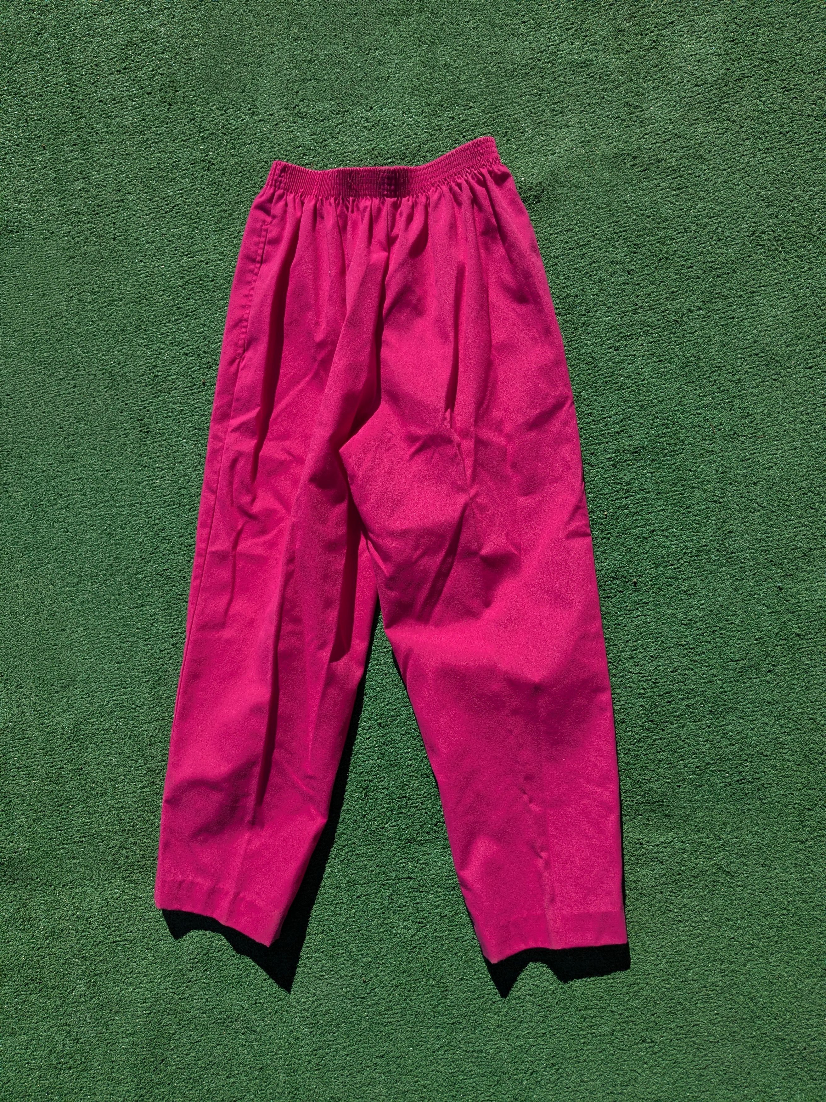 Other VTG Bon Worth USA-Made Petite Neon Pink Casual Slacks Pants Size 22" - 3 Thumbnail