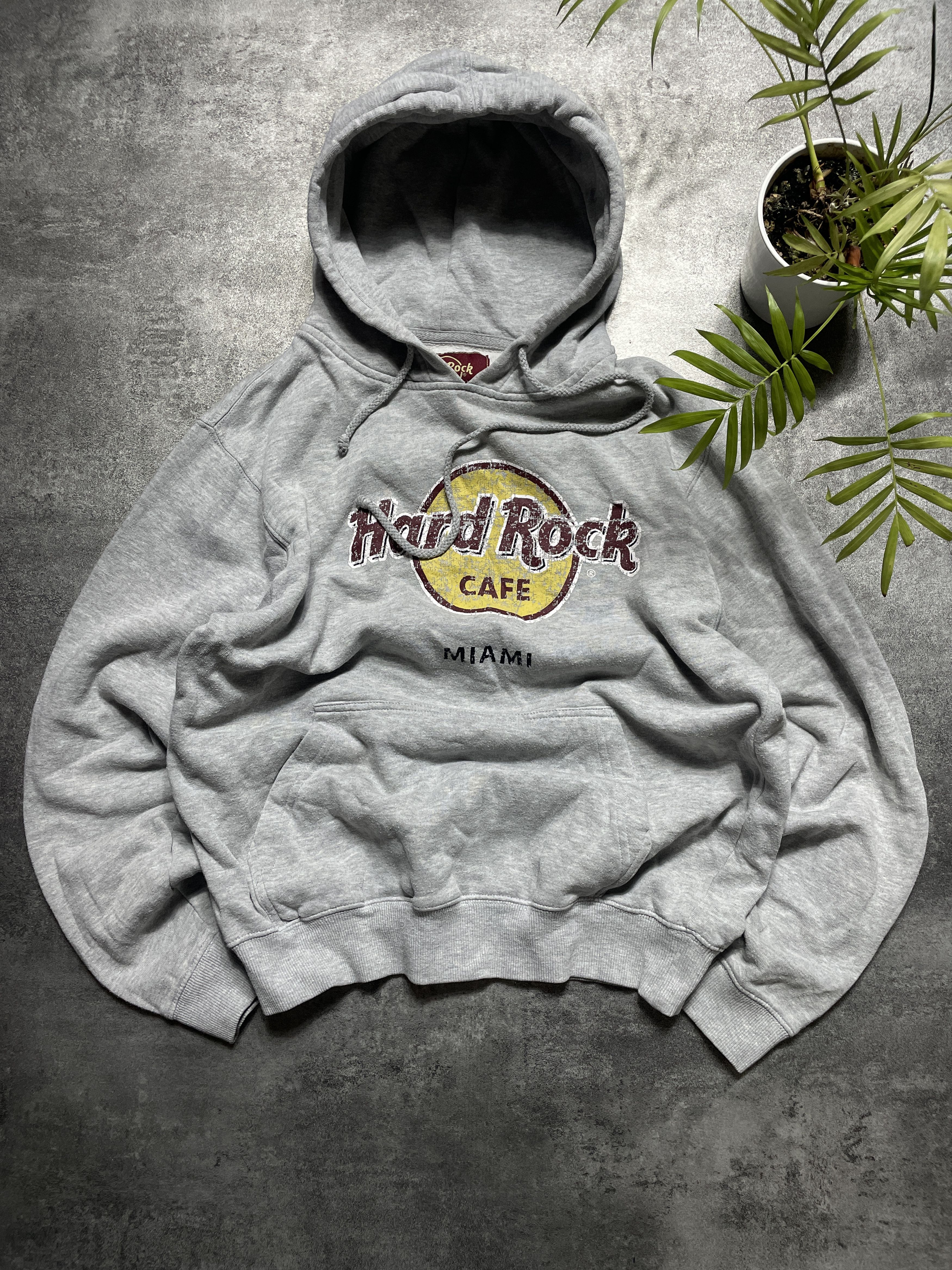 Hard Rock Cafe 🔥Offers🔥Hard Rock Cafe Miami USA Hoodie Spellout Size M / US 6-8 / IT 42-44 - 1 Thumbnail