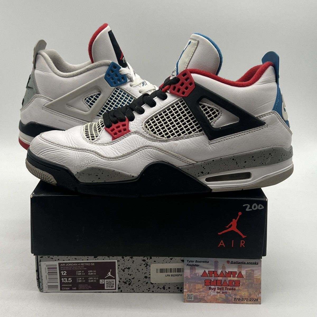 Jordan Brand Air Jordan 4 what the 4 Size US 12 / EU 45 - 1 Thumbnail
