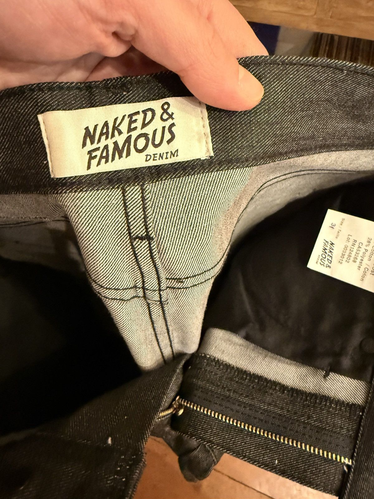 Naked & Famous Super Guy “Black Boost” Jeans – Size 31 – Unworn Size US 31 - 5 Thumbnail