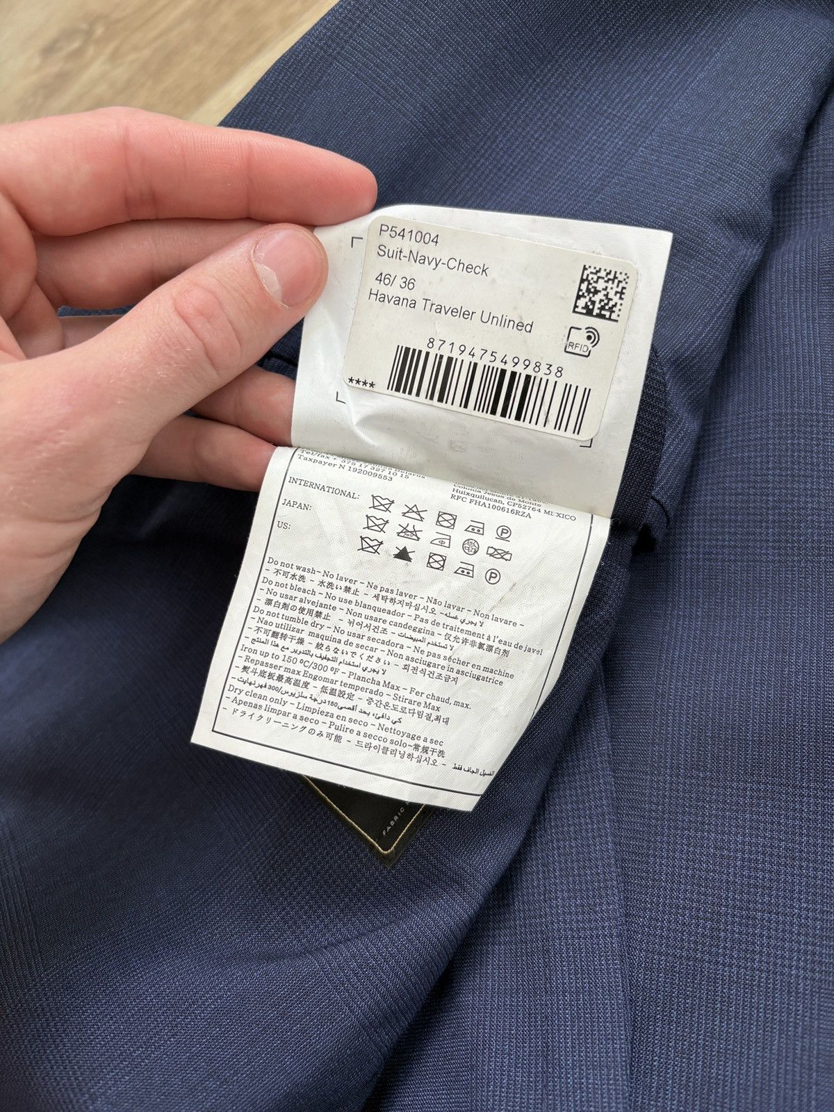Suitsupply Suitsupply Wool Navy Havana Treveler Unlined Blazer 46 Size 46R - 6 Thumbnail
