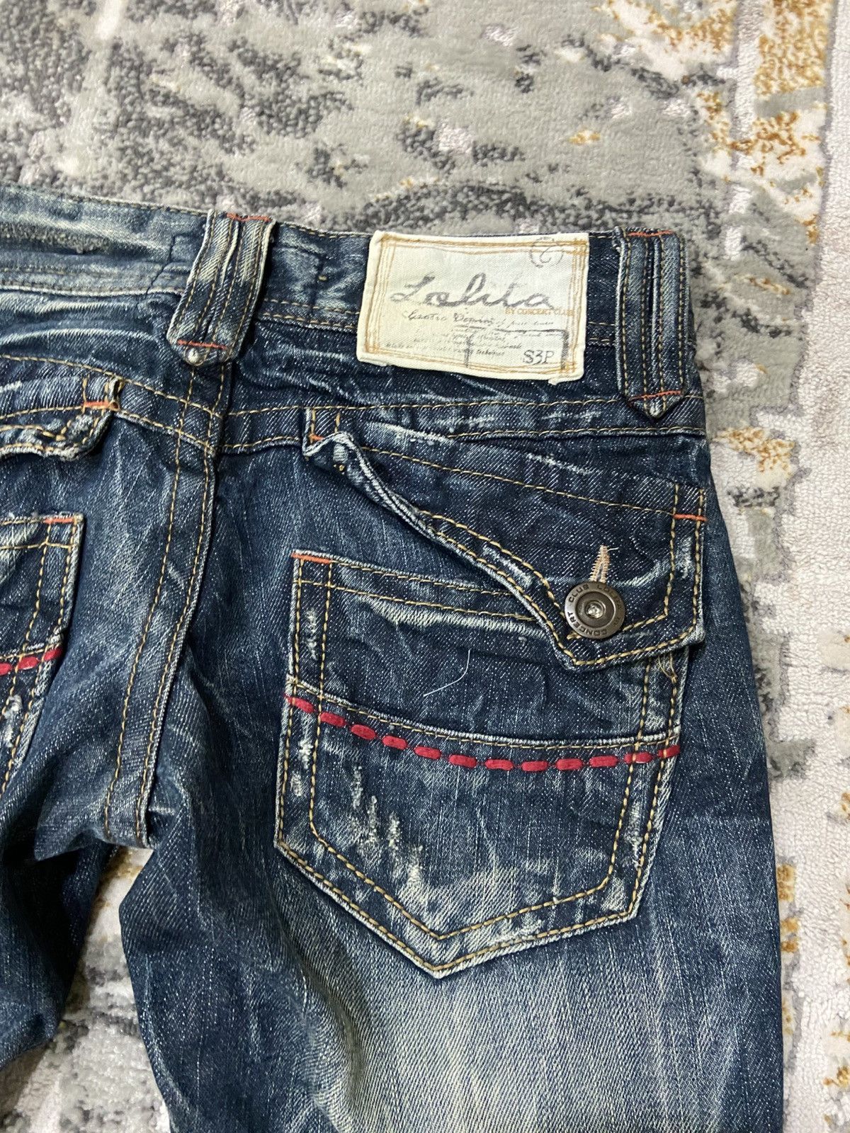 Japanese Brand Lolita Flare Jeans Size 24" / US 00 / IT 34 - 10 Thumbnail