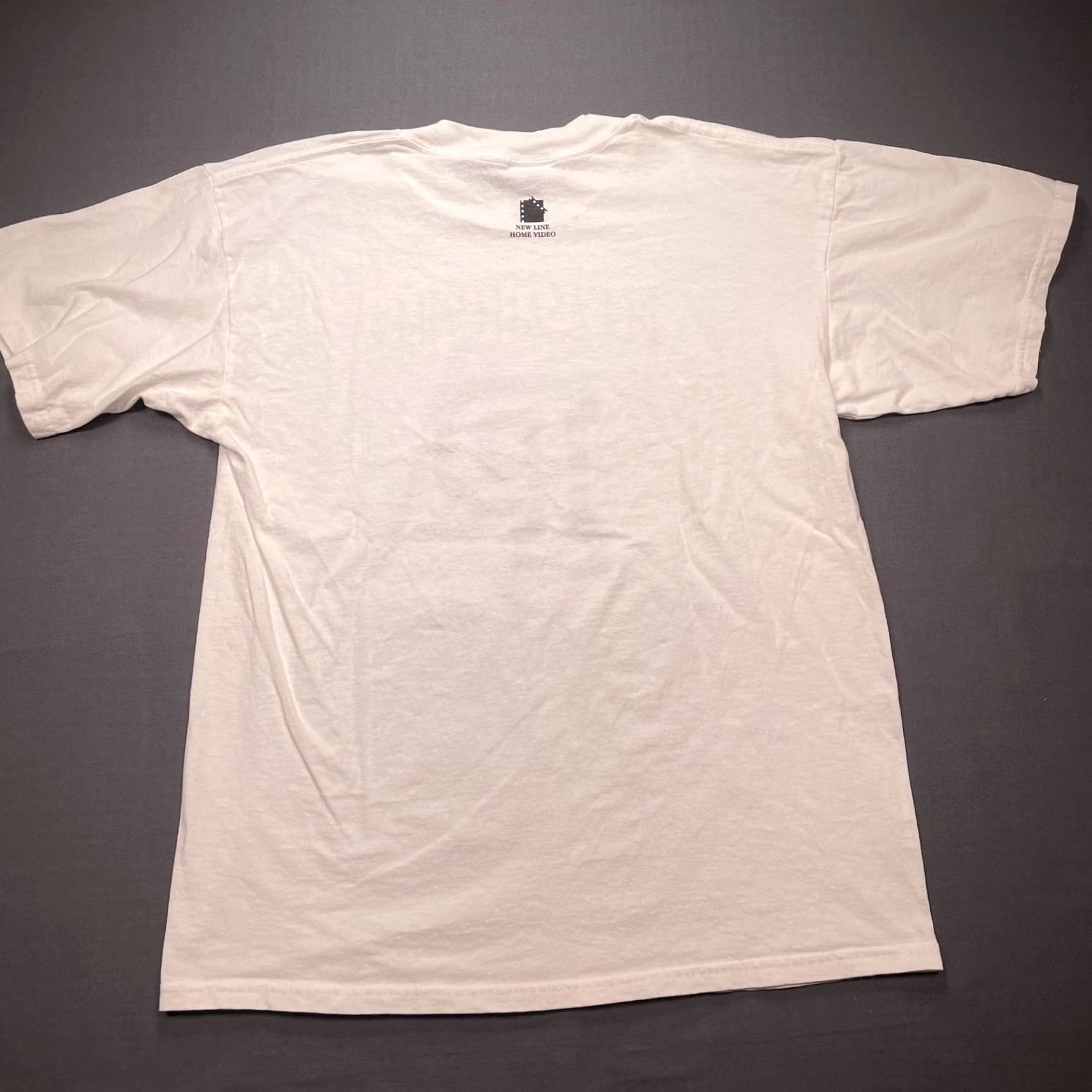 Gildan Vintage Pleasantville Shirt Mens Large White New Line Movie promo tee 90s Size US L / EU 52-54 / 3 - 6 Thumbnail
